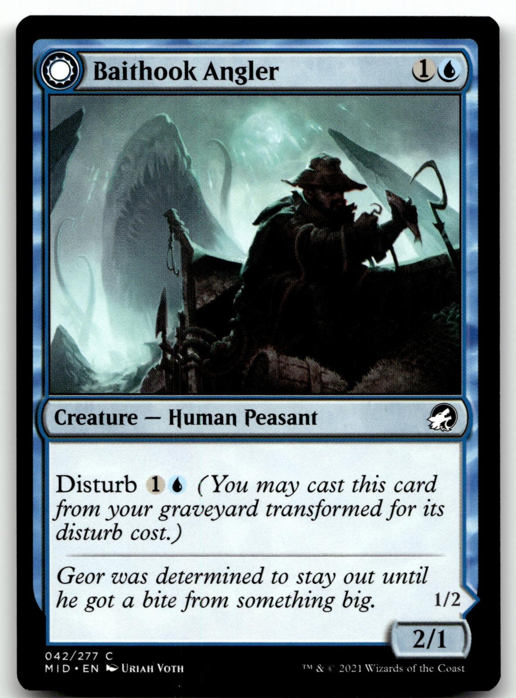 Baithook Angler 42 Common Innistrad: Midnight Hunt Magic: The Gathering NM