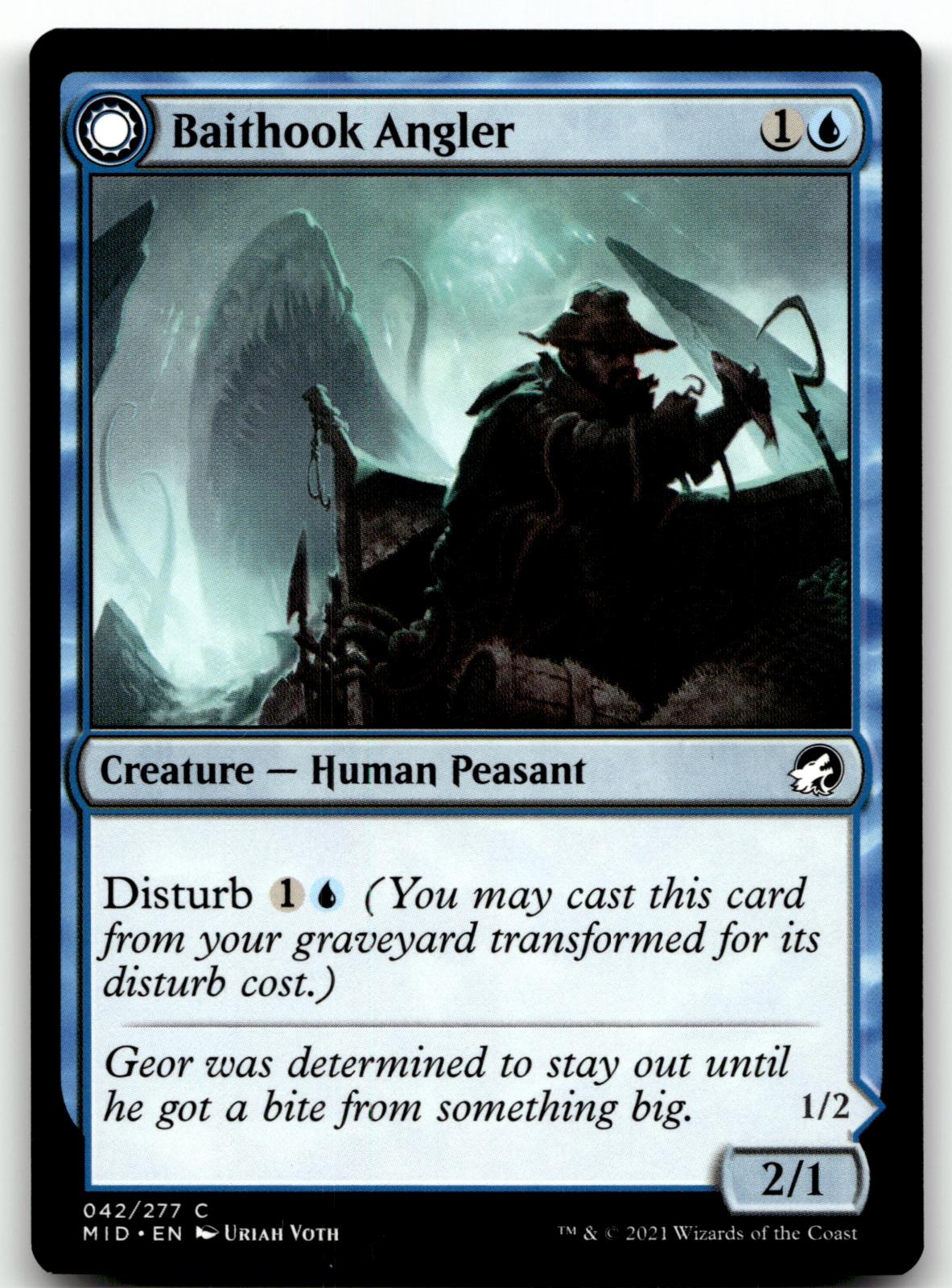 Baithook Angler 42 Common Innistrad: Midnight Hunt Magic: The Gathering NM