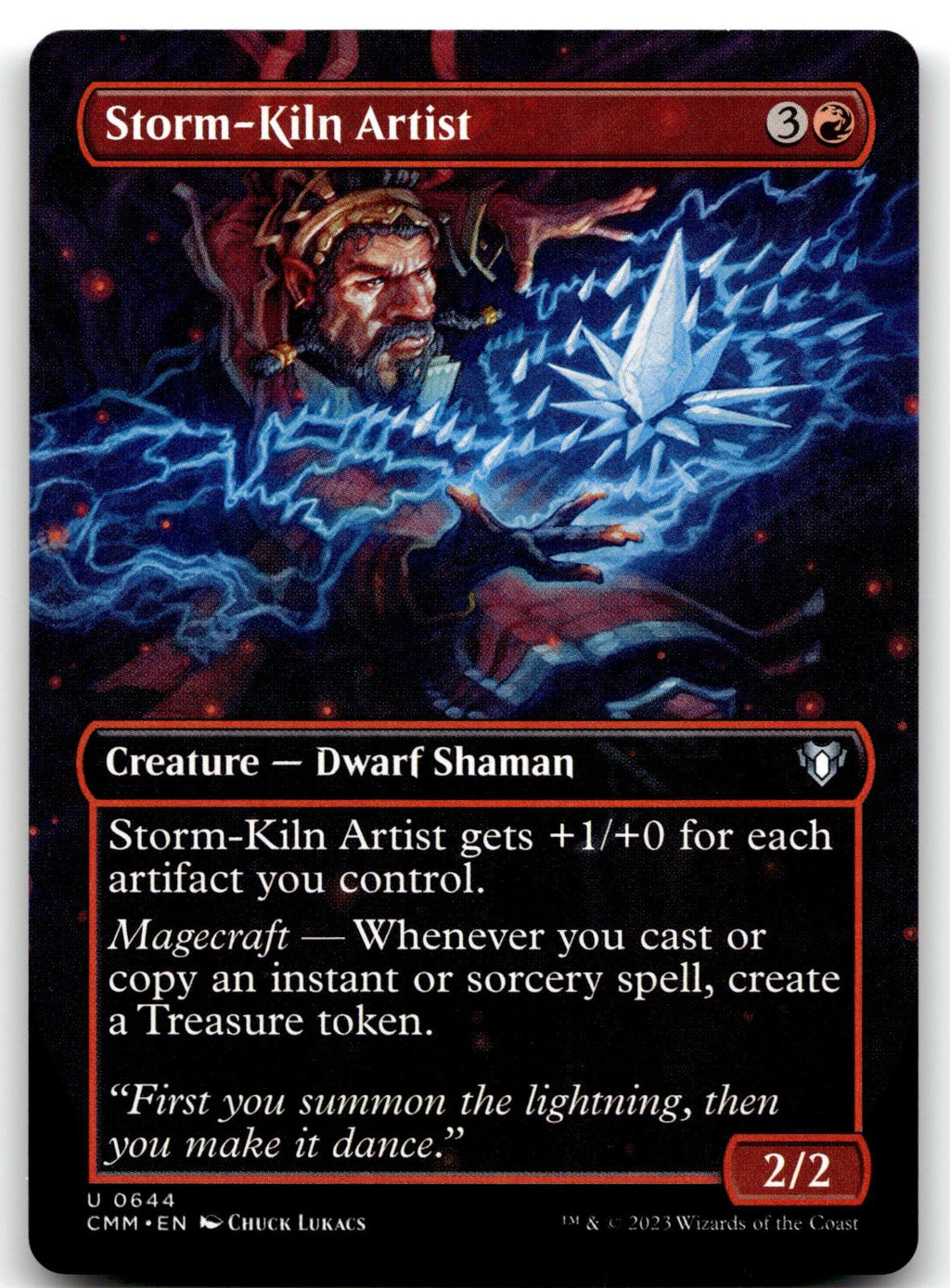 Storm-Kiln Artist (Borderless) 644 Commander Masters Magic: The Gathering NM