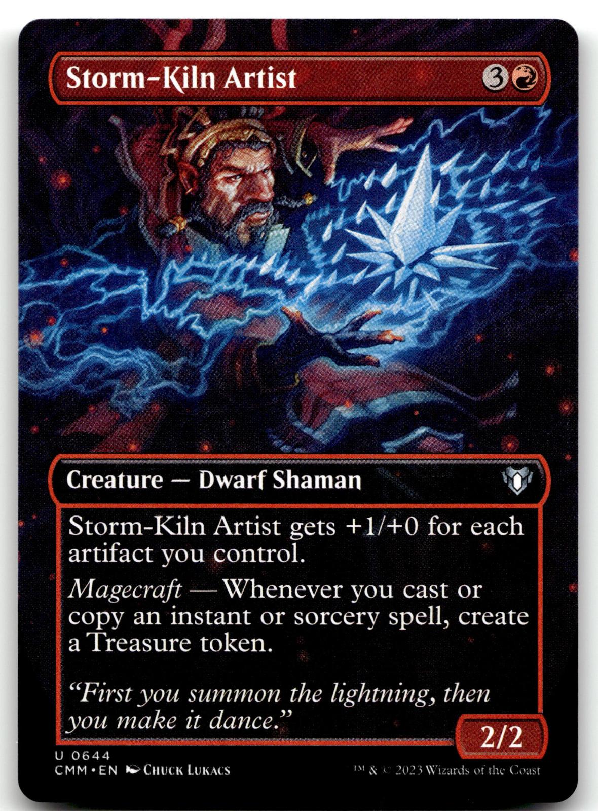Storm-Kiln Artist (Borderless) 644 Commander Masters Magic: The Gathering NM