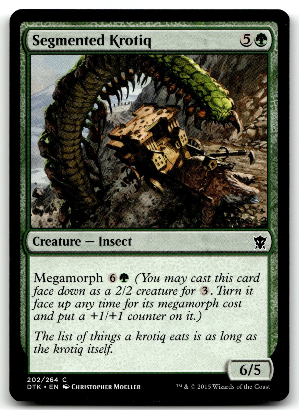 Segmented Krotiq 202 Common Dragons of Tarkir Magic: The Gathering Near Mint