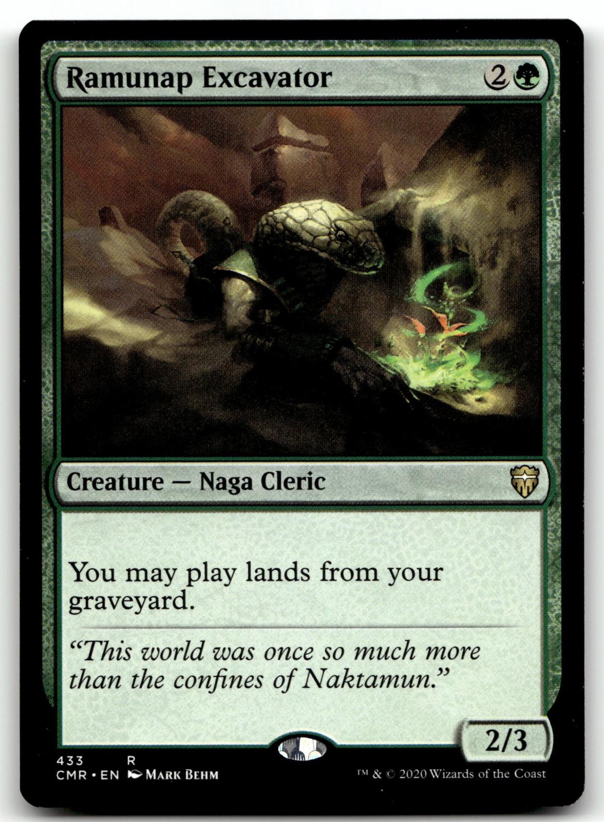 Ramunap Excavator 433 Rare Commander Legends Magic: The Gathering Near Mint