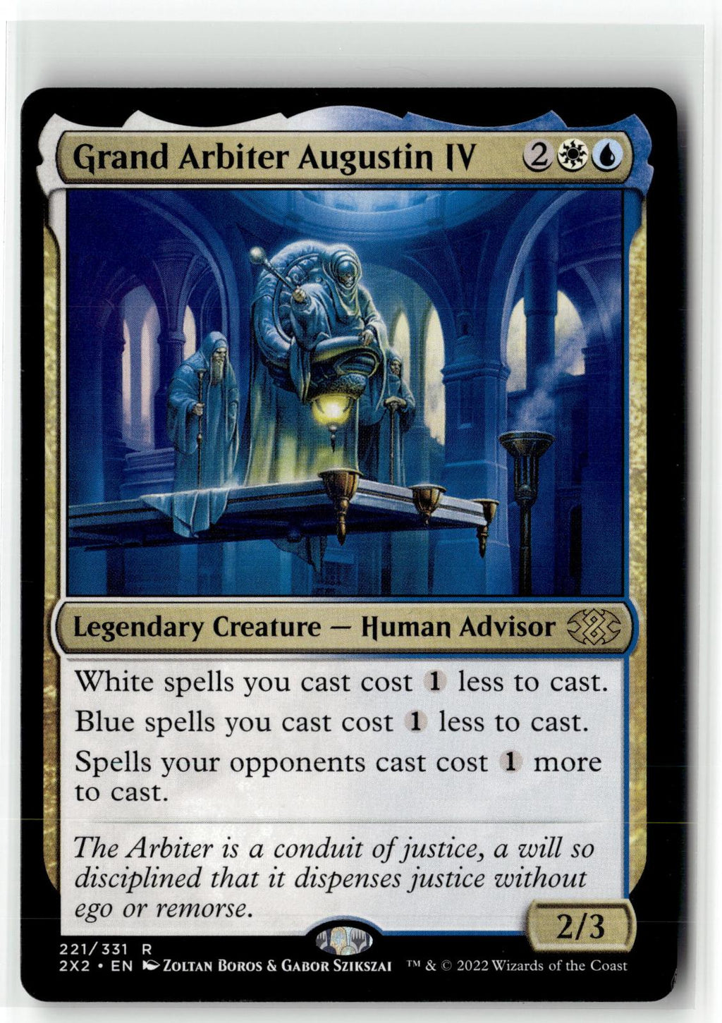 Grand Arbiter Augustin IV 221 Rare Double Masters 2022 Magic: The Gathering NM