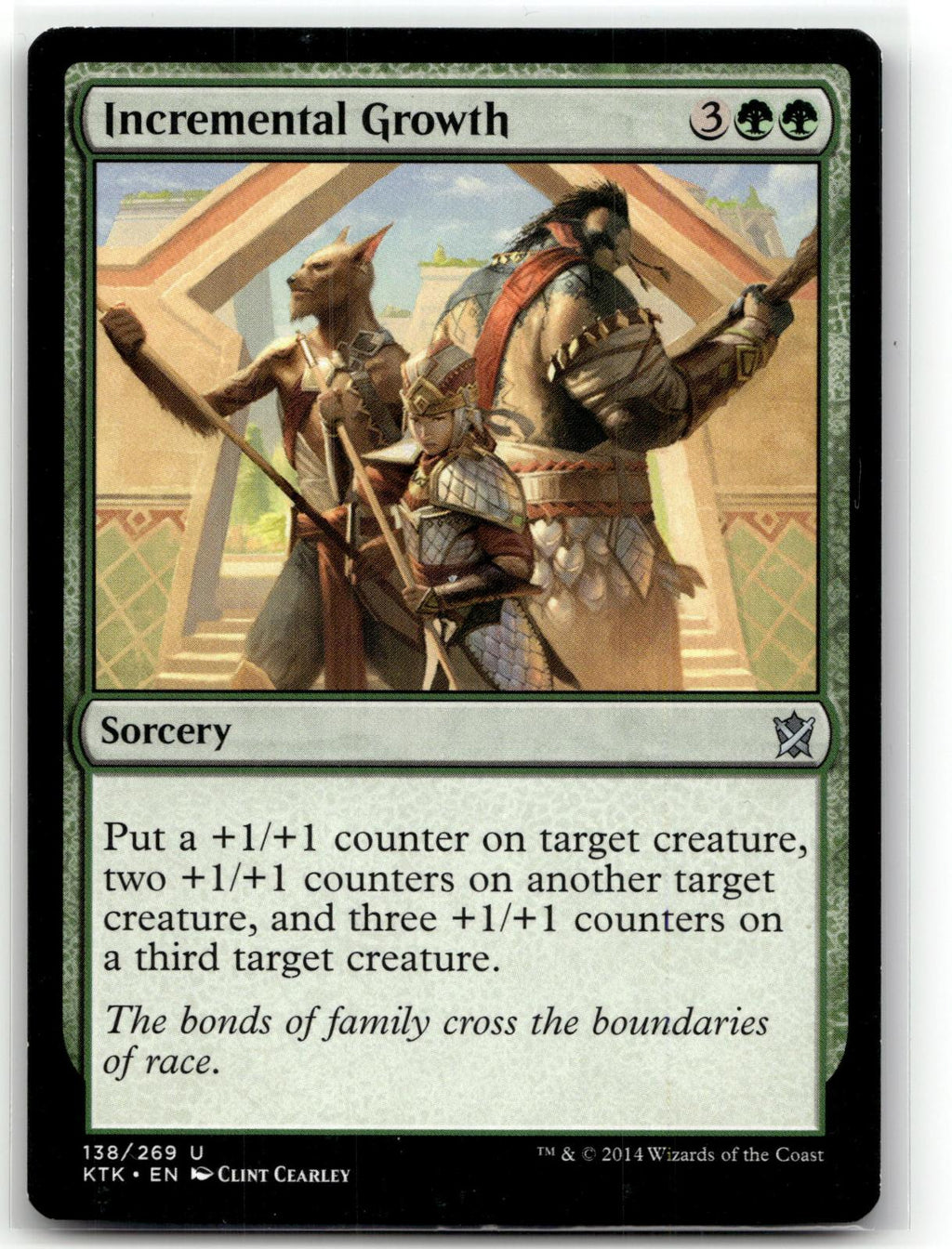 Incremental Growth 138 Uncommon Khans of Tarkir Magic: The Gathering Near Mint