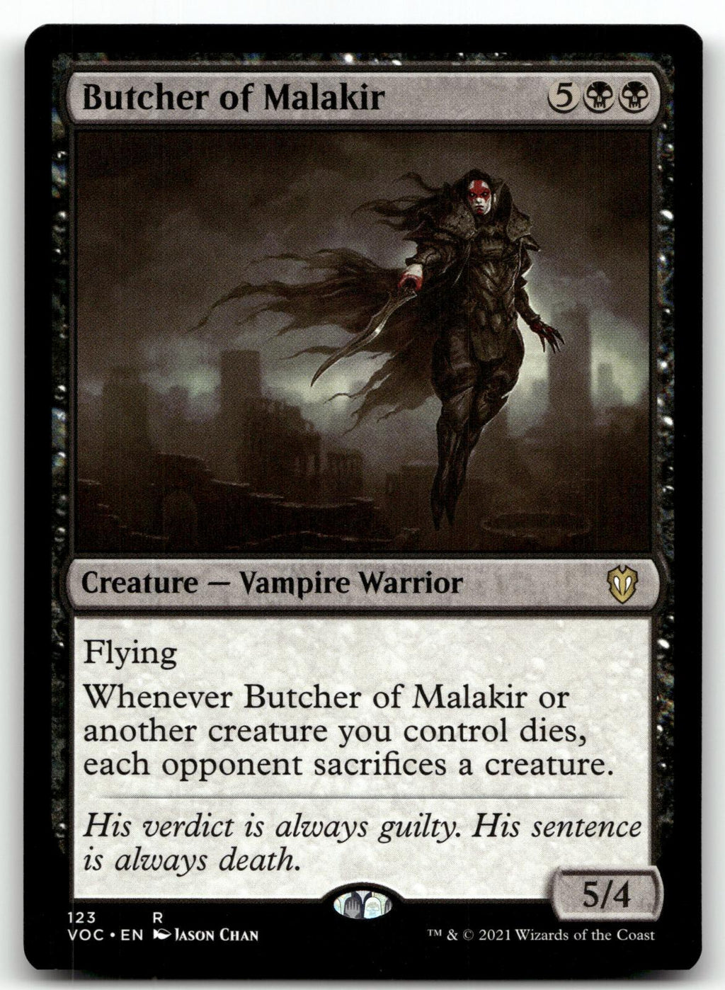 Butcher of Malakir 123 Commander: Innistrad: Crimson Vow Magic: The Gathering NM