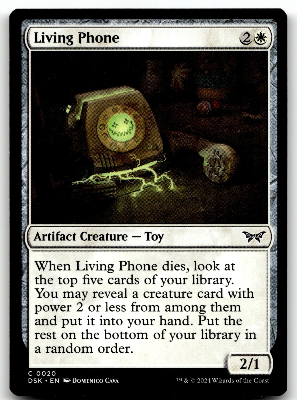 Living Phone 20 Common Duskmourn: House of Horror Magic: The Gathering Near Mint
