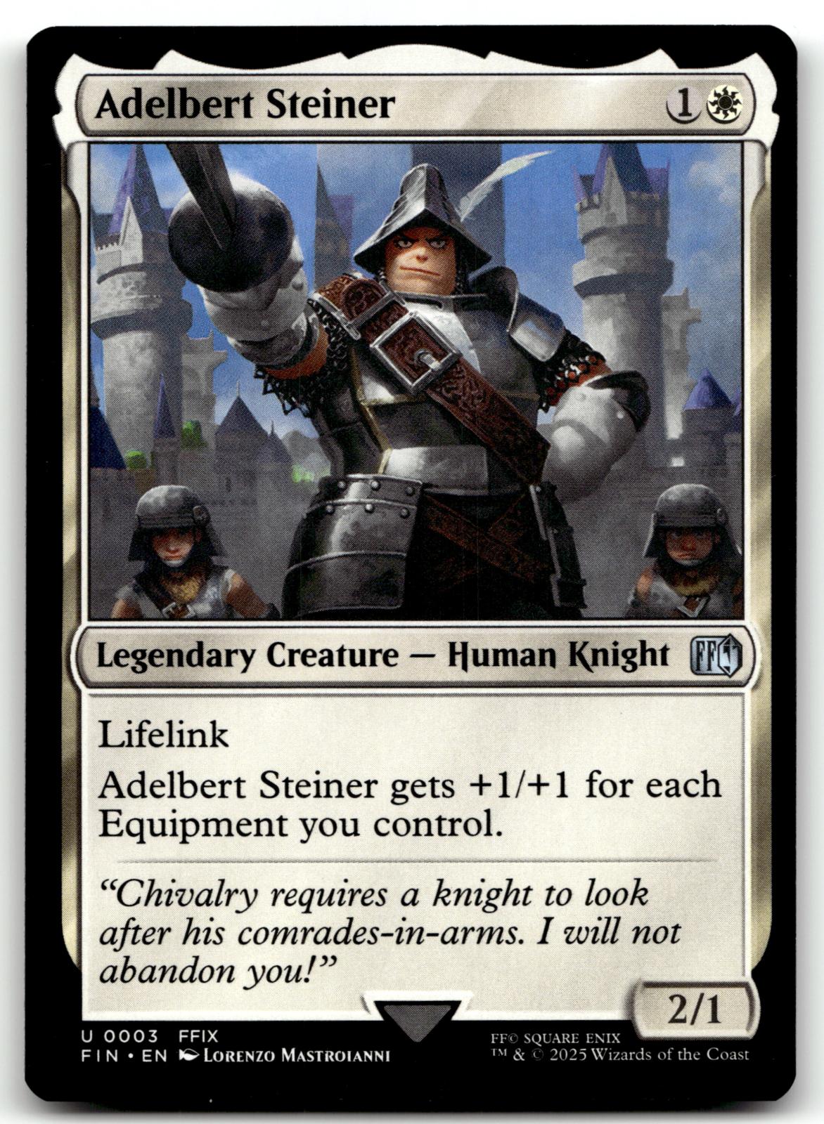 Adelbert Steiner 3 Uncommon FINAL FANTASY Magic: The Gathering Near Mint