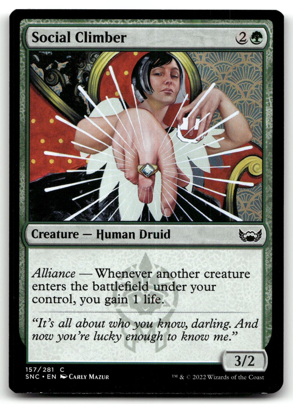 Social Climber 157 Common Streets of New Capenna Magic: The Gathering Near Mint