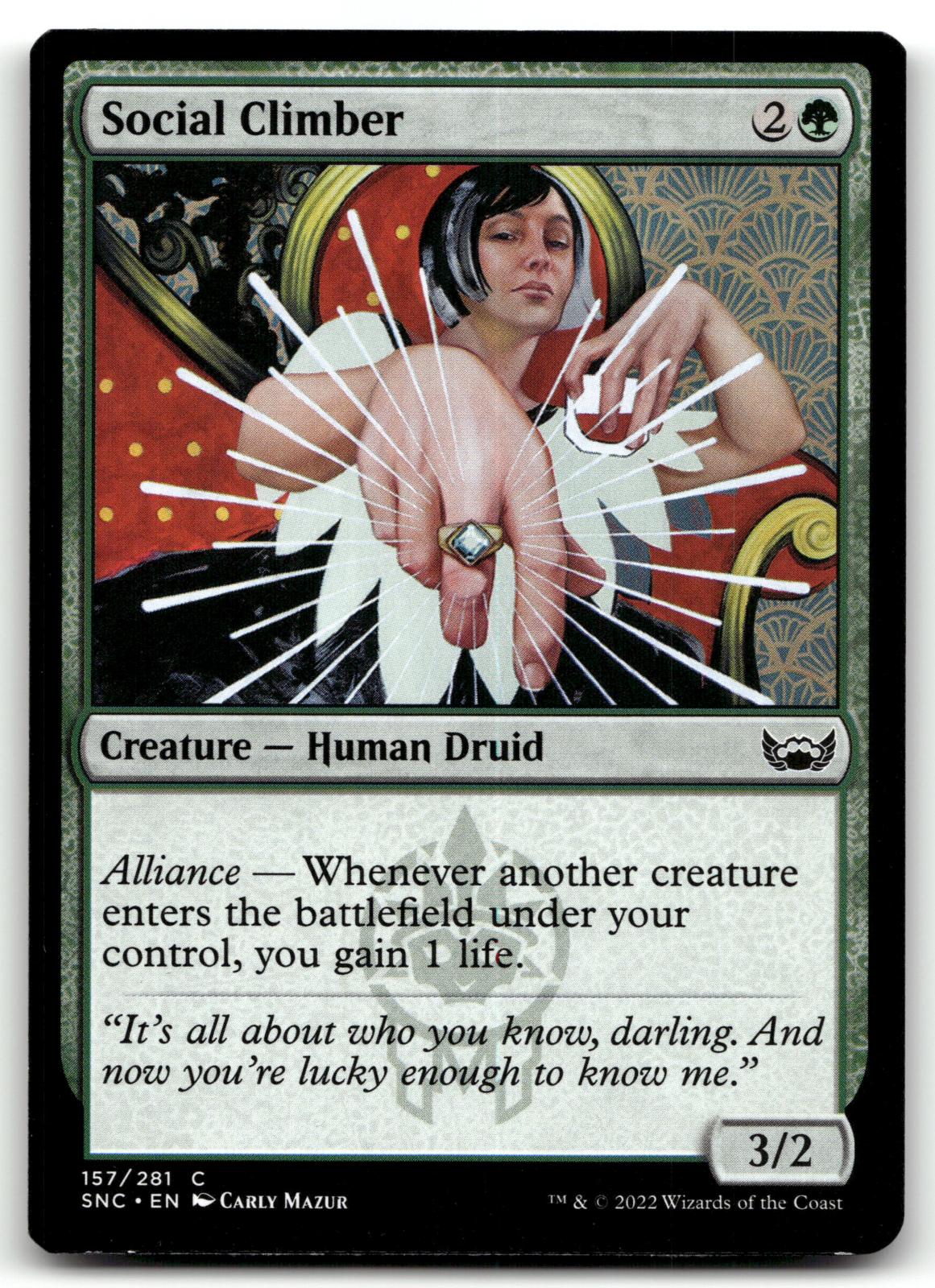 Social Climber 157 Common Streets of New Capenna Magic: The Gathering Near Mint
