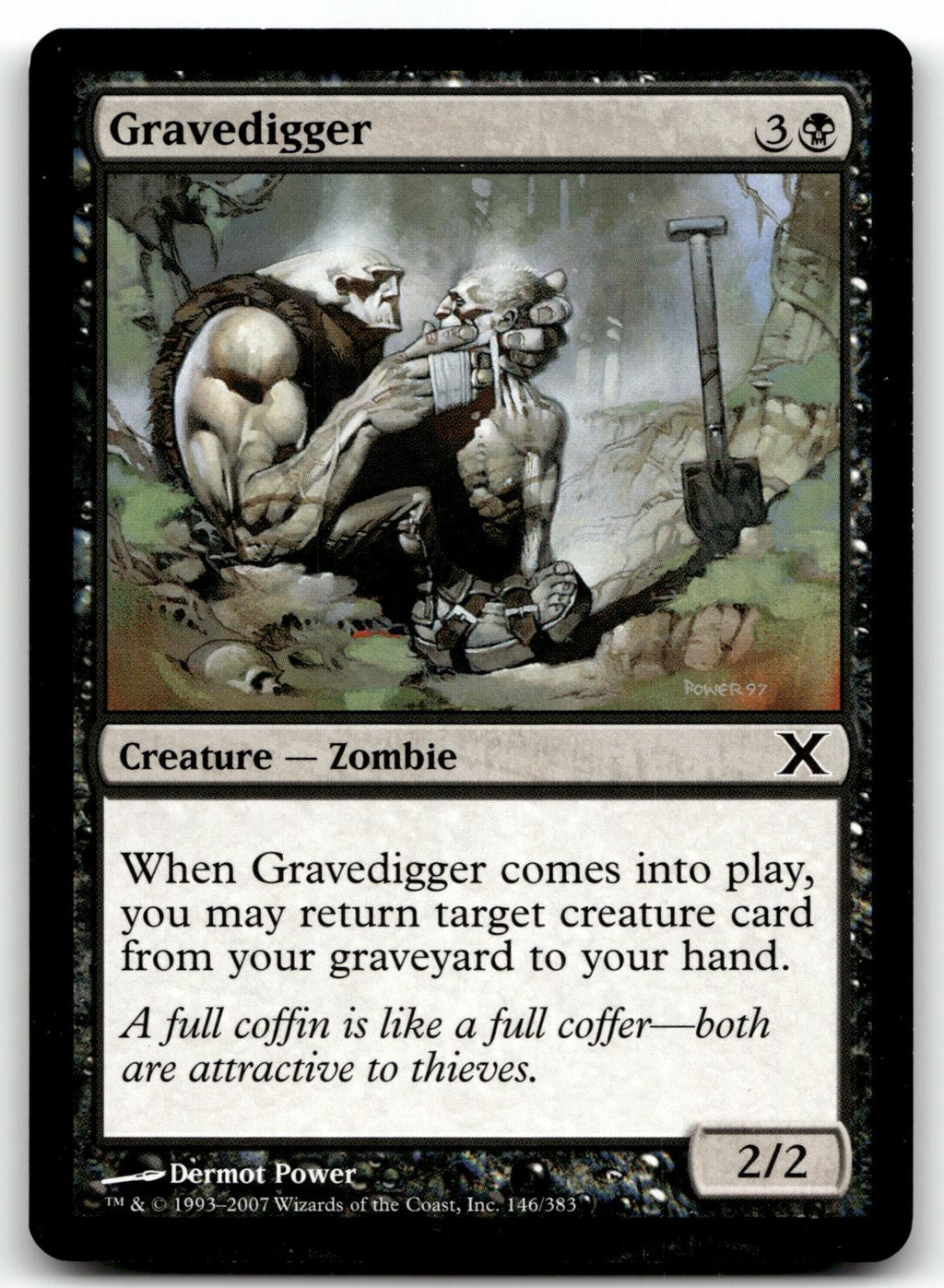 Gravedigger 146 Common 10th Edition Magic: The Gathering Near Mint