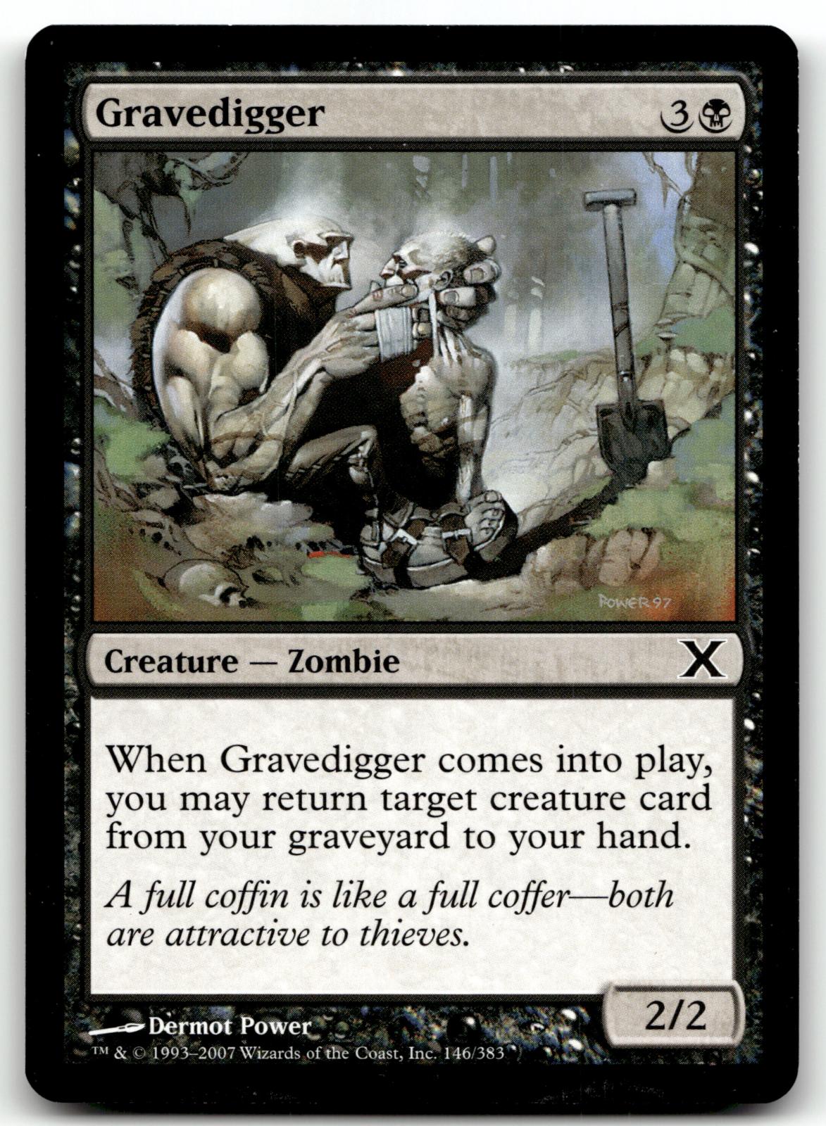 Gravedigger 146 Common 10th Edition Magic: The Gathering Near Mint