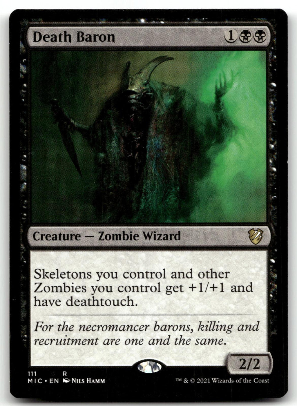 Death Baron 111 Rare Commander: Innistrad: Midnight Hunt Magic: The Gathering NM