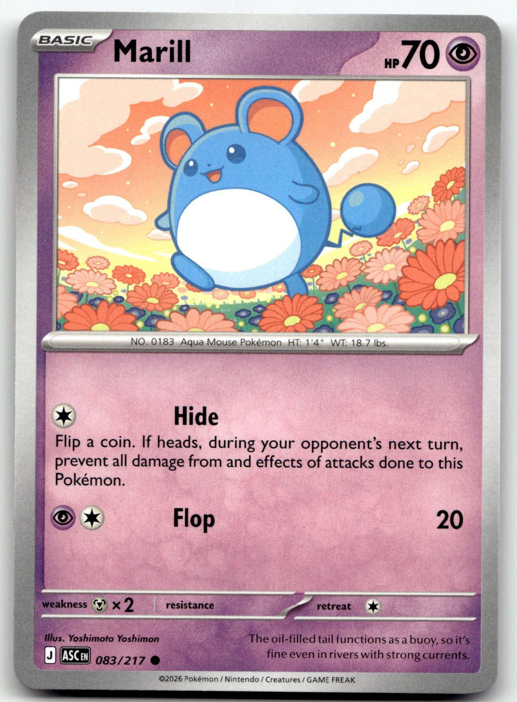 Marill 083/217 Common Ascended Heroes Pokemon Near Mint