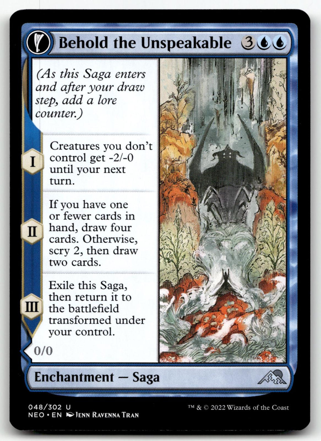 Behold the Unspeakable 48 Kamigawa: Neon Dynasty Magic: The Gathering NM
