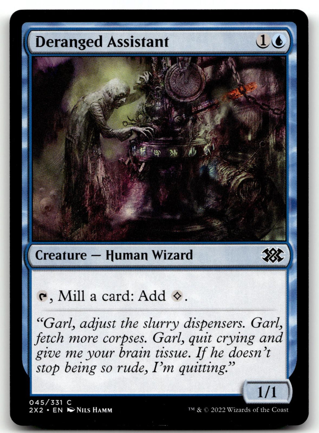 Deranged Assistant 45 Common Double Masters 2022 Magic: The Gathering Near Mint