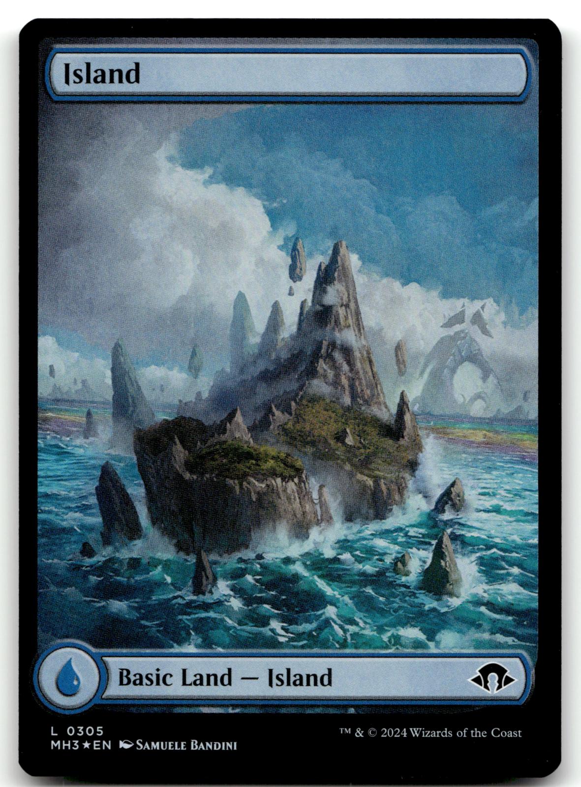 Island (0305) 305 Land Modern Horizons 3 Magic: The Gathering Foil Near Mint