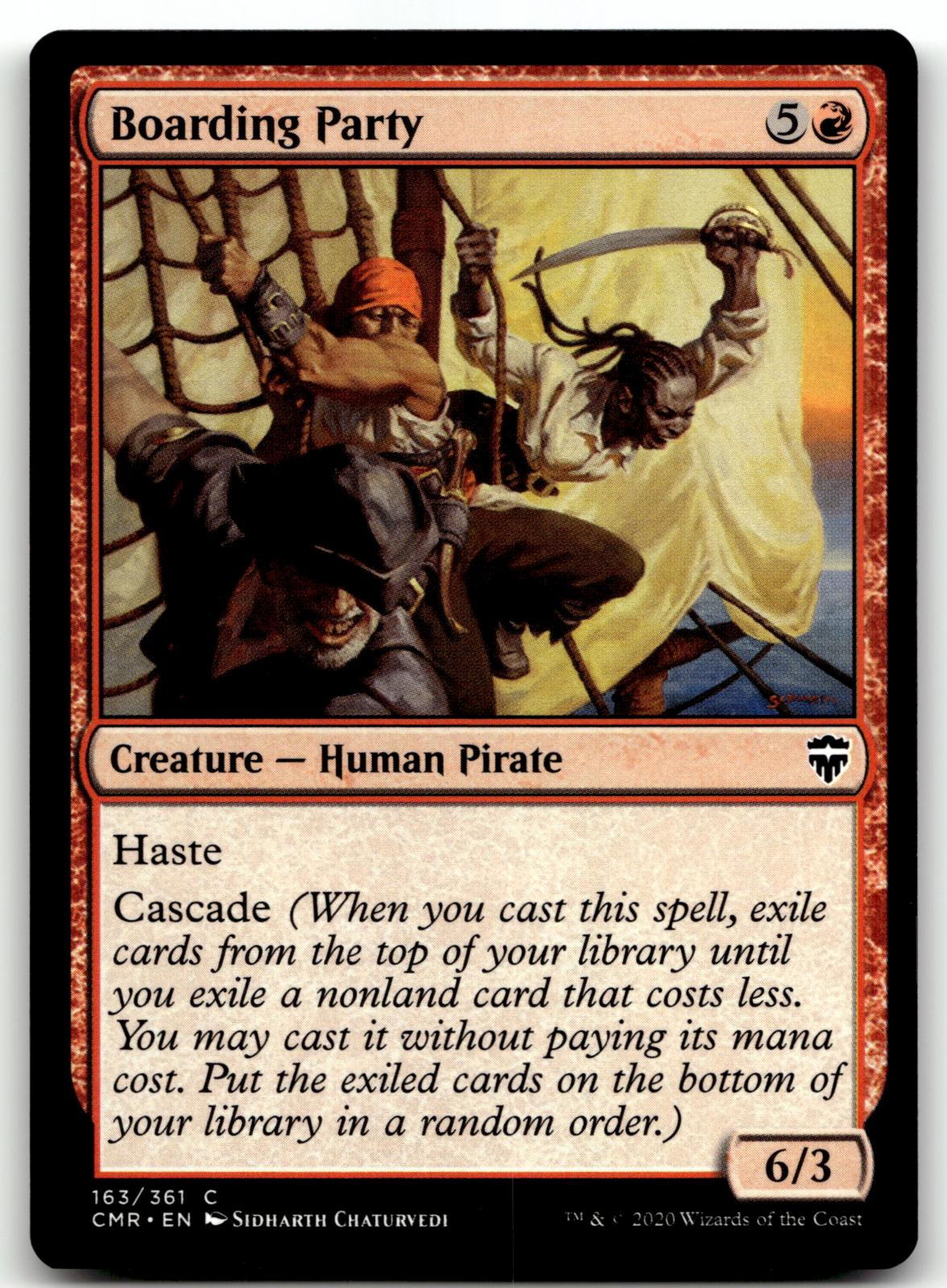 Boarding Party 163 Common Commander Legends Magic: The Gathering Near Mint