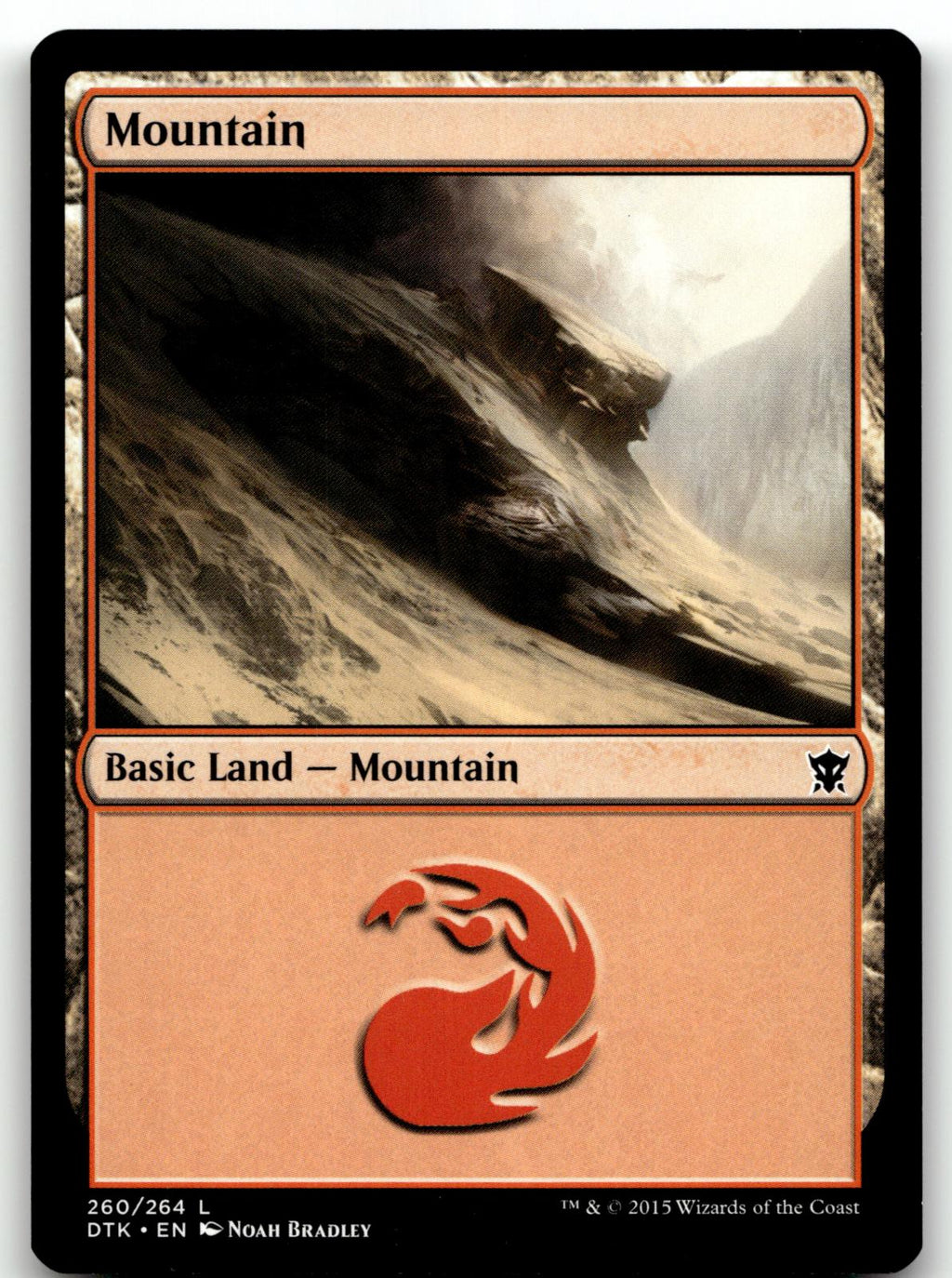 Mountain (260) 260 Land Dragons of Tarkir Magic: The Gathering Near Mint