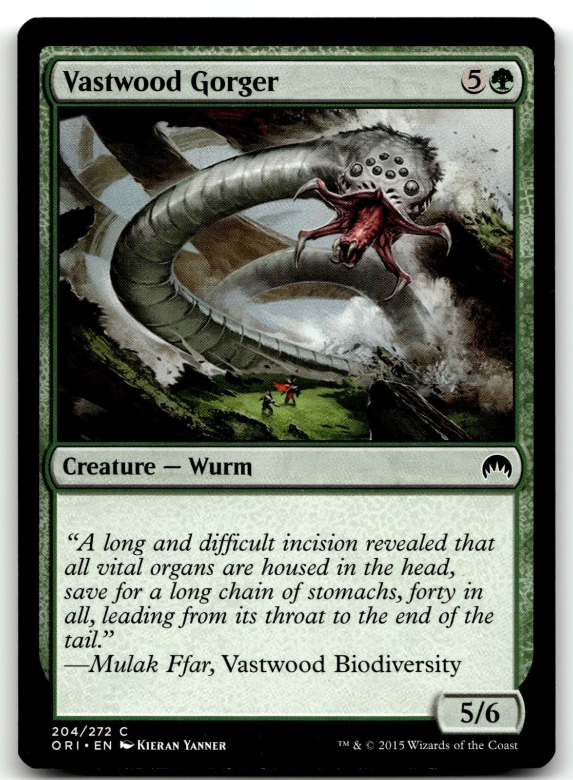 Vastwood Gorger 204 Common Magic Origins Magic: The Gathering Near Mint