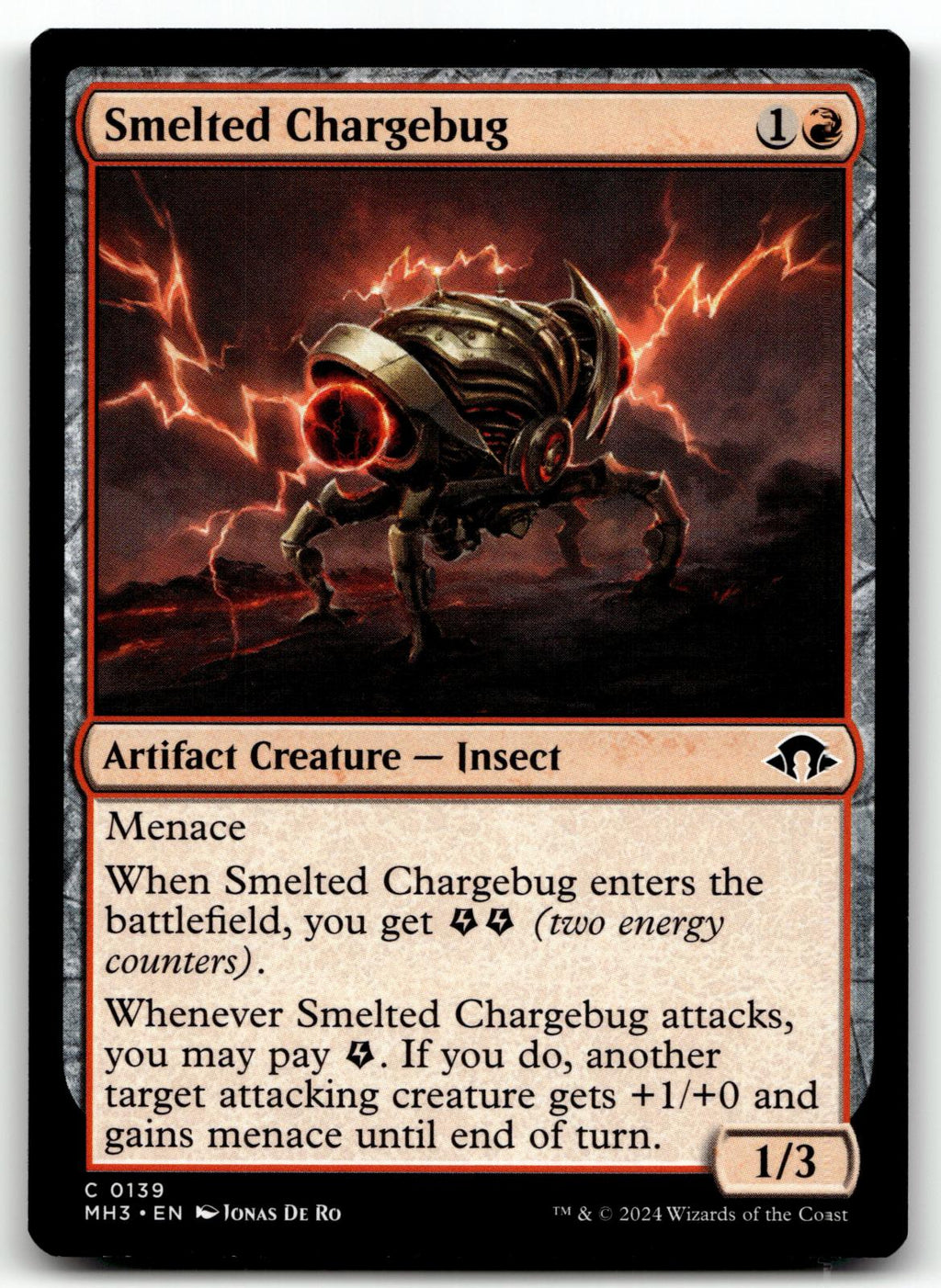 Smelted Chargebug 139 Common Modern Horizons 3 Magic: The Gathering Near Mint