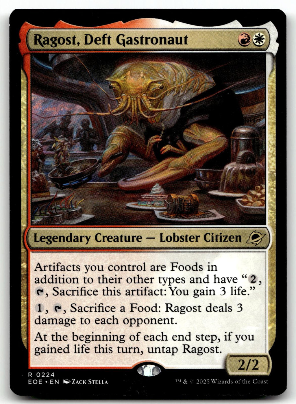 Ragost, Deft Gastronaut 224 Rare Edge of Eternities Magic: The Gathering NM