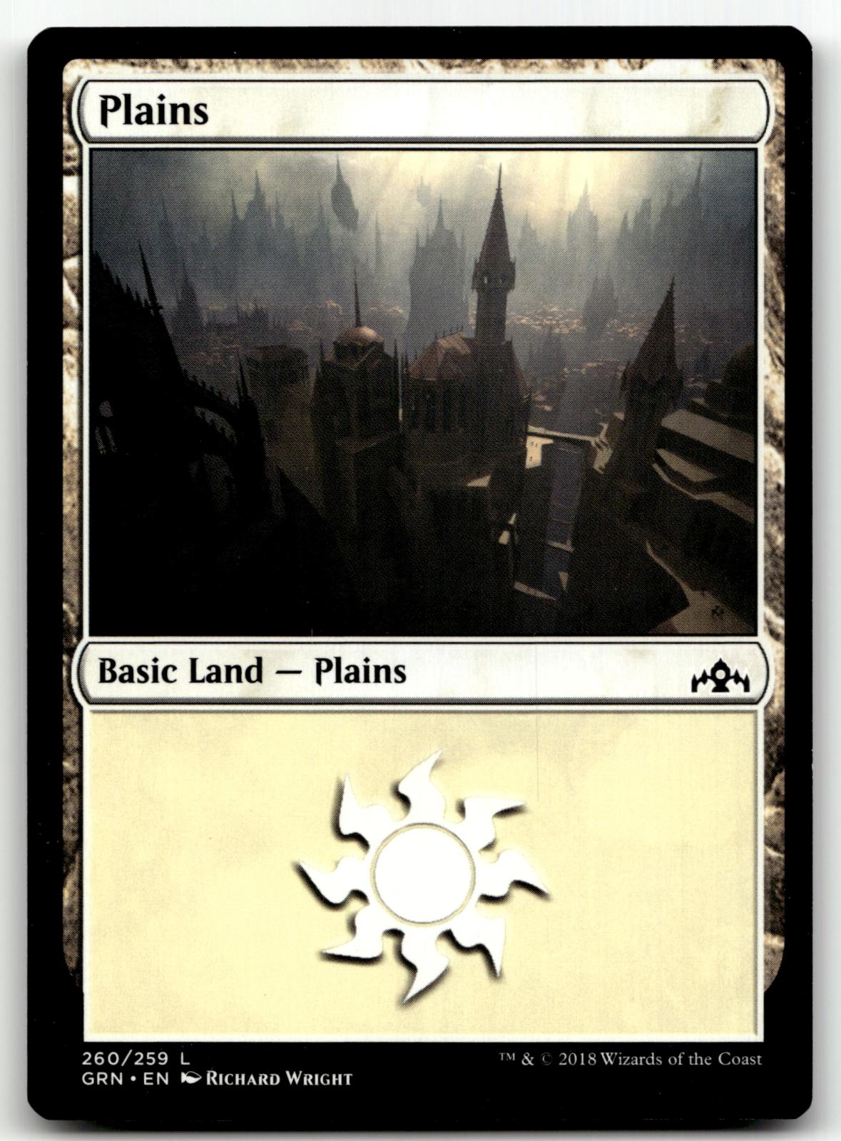 Plains 260 Land Guilds of Ravnica Magic: The Gathering Near Mint