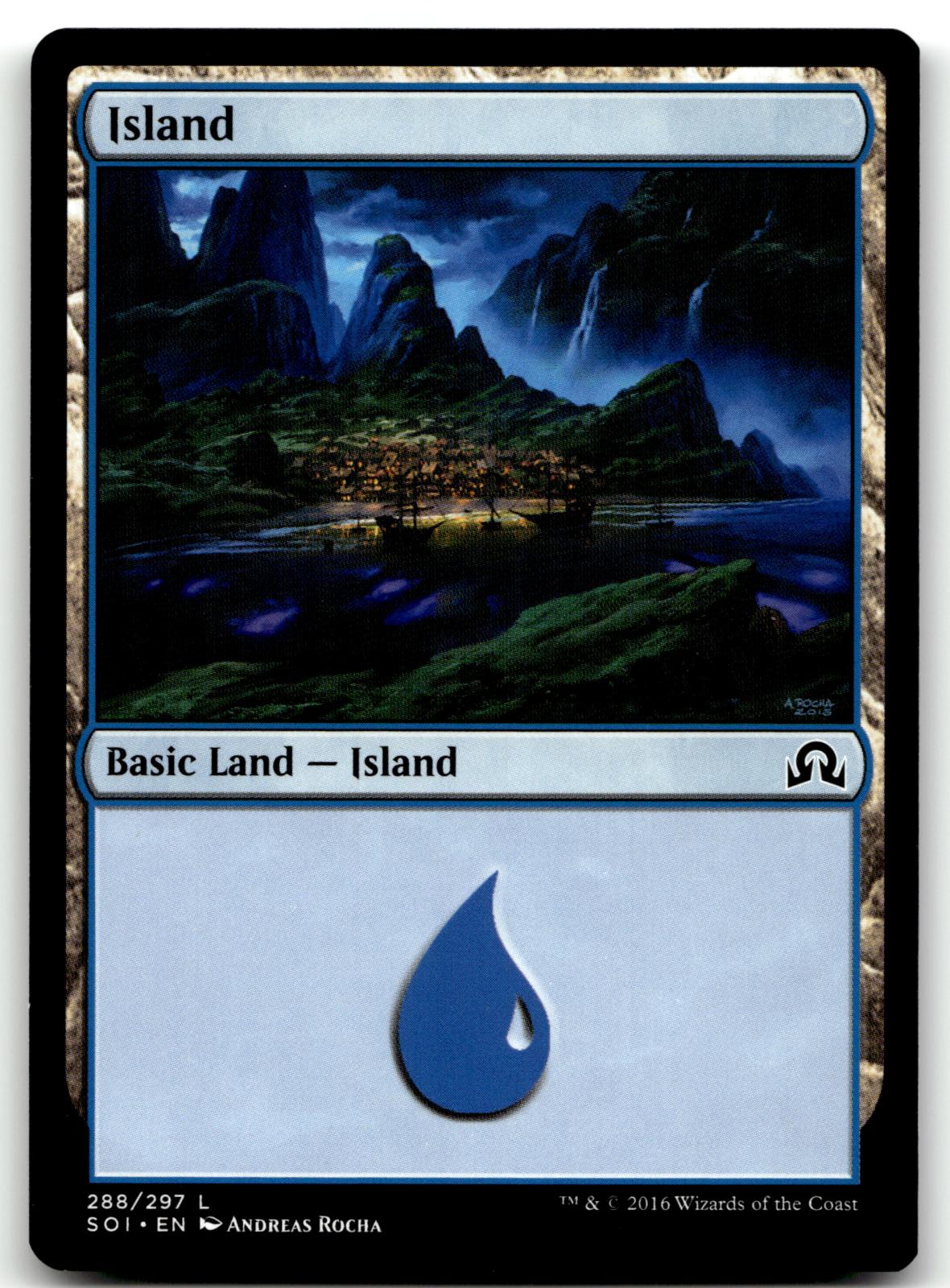 Island (288) 288 Land Shadows over Innistrad Magic: The Gathering Near Mint