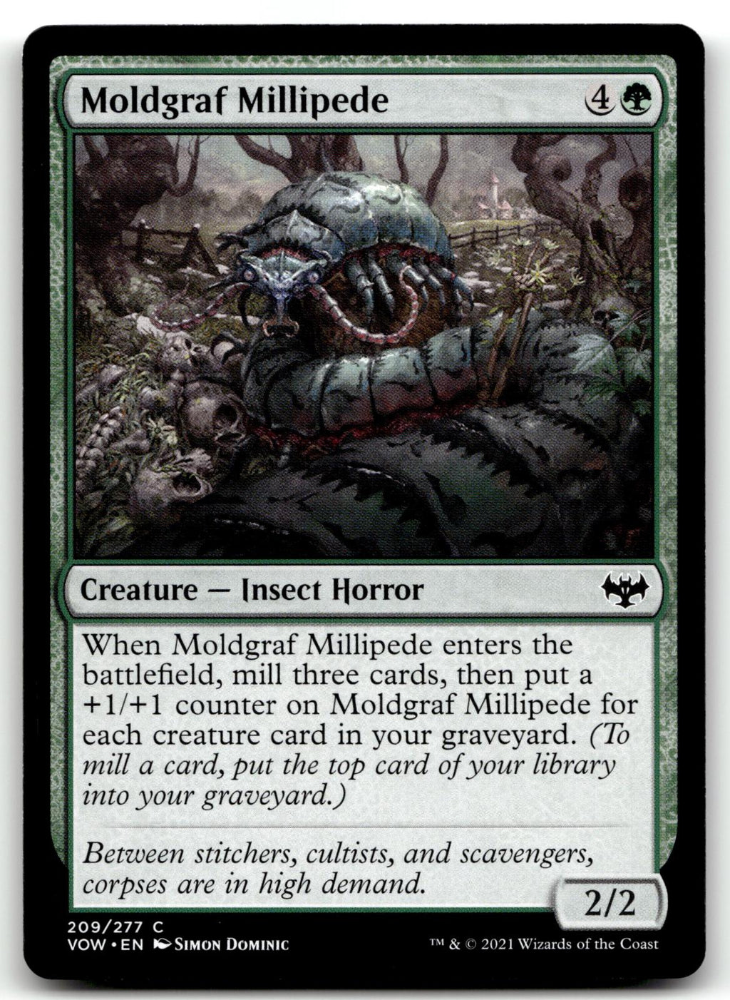 Moldgraf Millipede 209 Common Innistrad: Crimson Vow Magic: The Gathering NM
