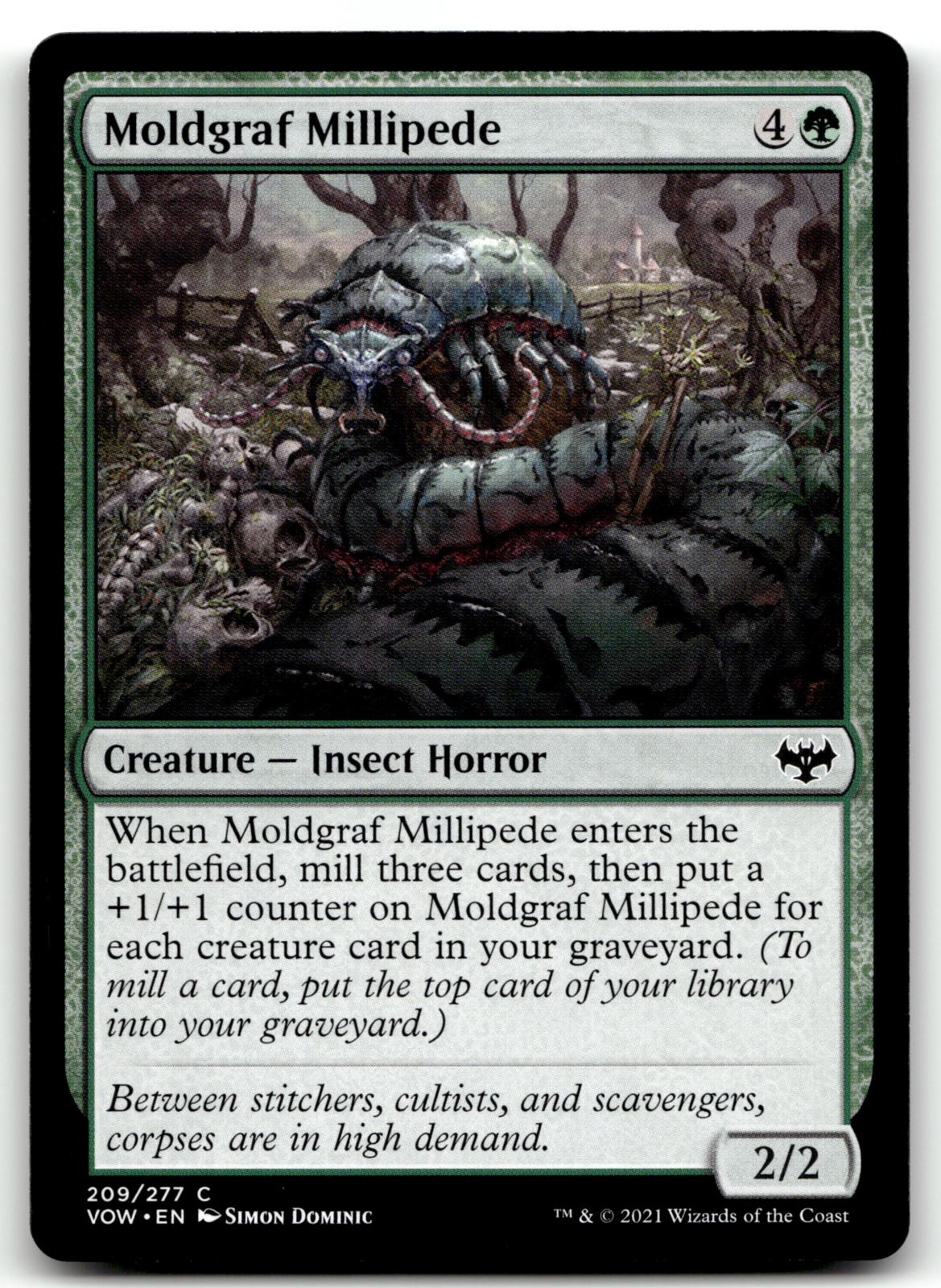 Moldgraf Millipede 209 Common Innistrad: Crimson Vow Magic: The Gathering NM