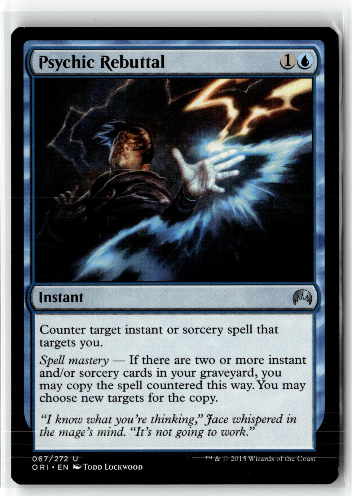 Psychic Rebuttal 67 Uncommon Magic Origins Magic: The Gathering Near Mint