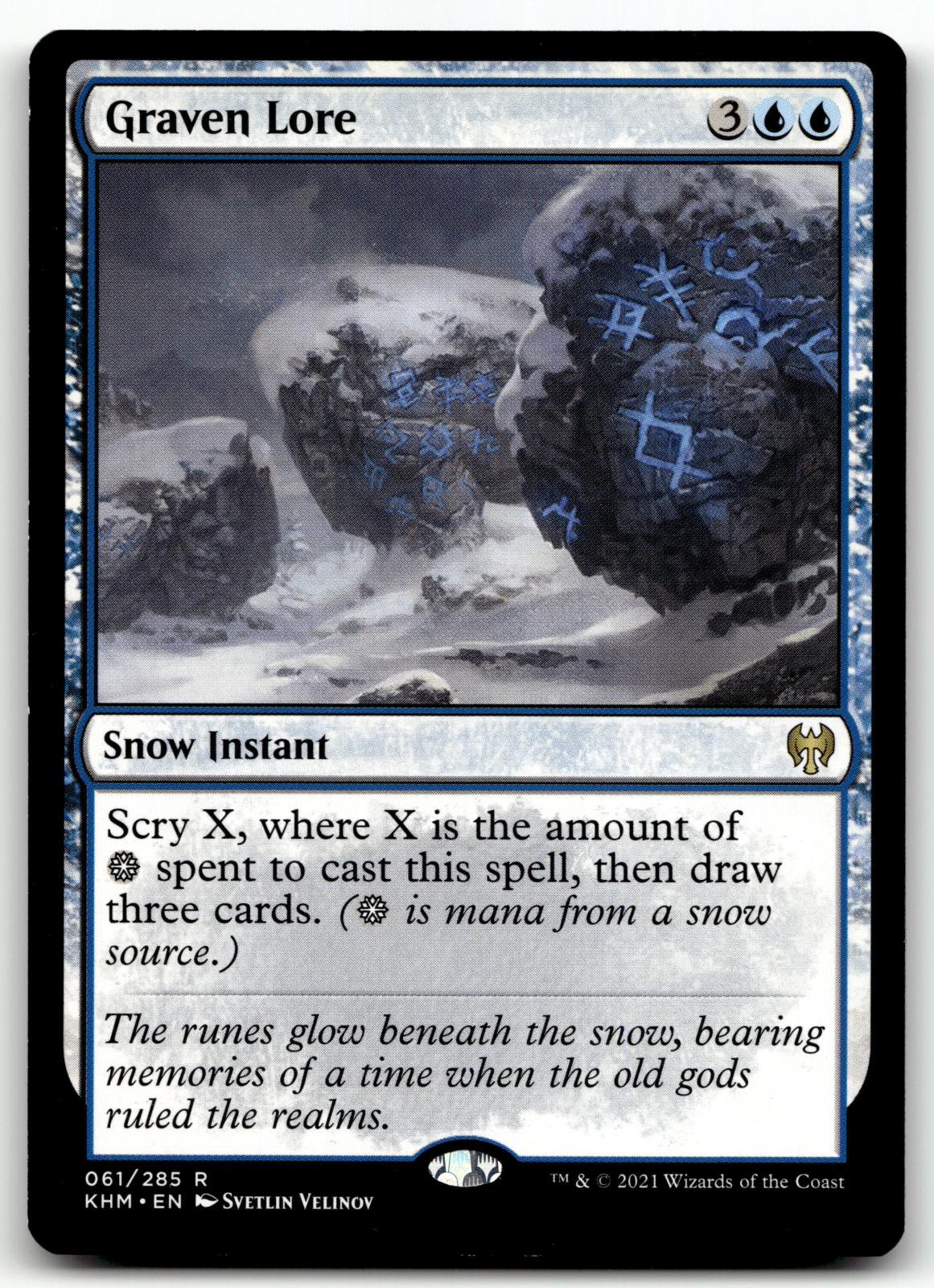 Graven Lore 61 Rare Kaldheim Magic: The Gathering Near Mint