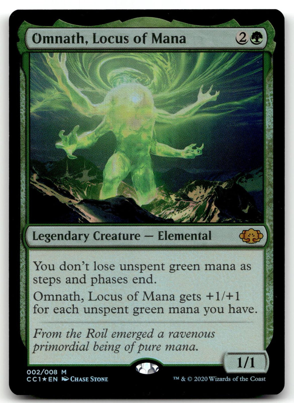 Omnath, Locus of Mana 2 Commander Collection: Green Magic: The Gathering NM
