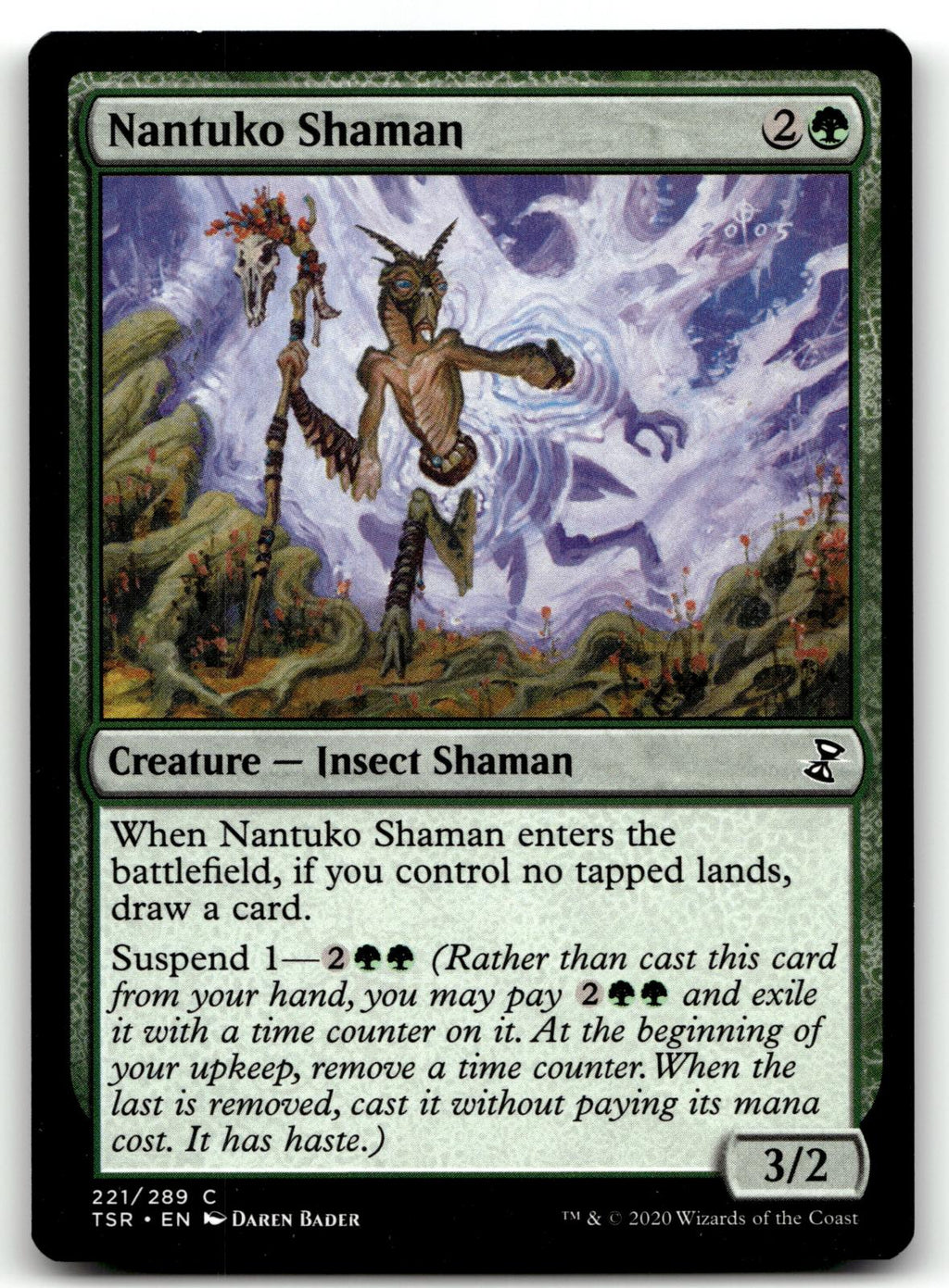 Nantuko Shaman 221 Common Time Spiral: Remastered Magic: The Gathering Near Mint