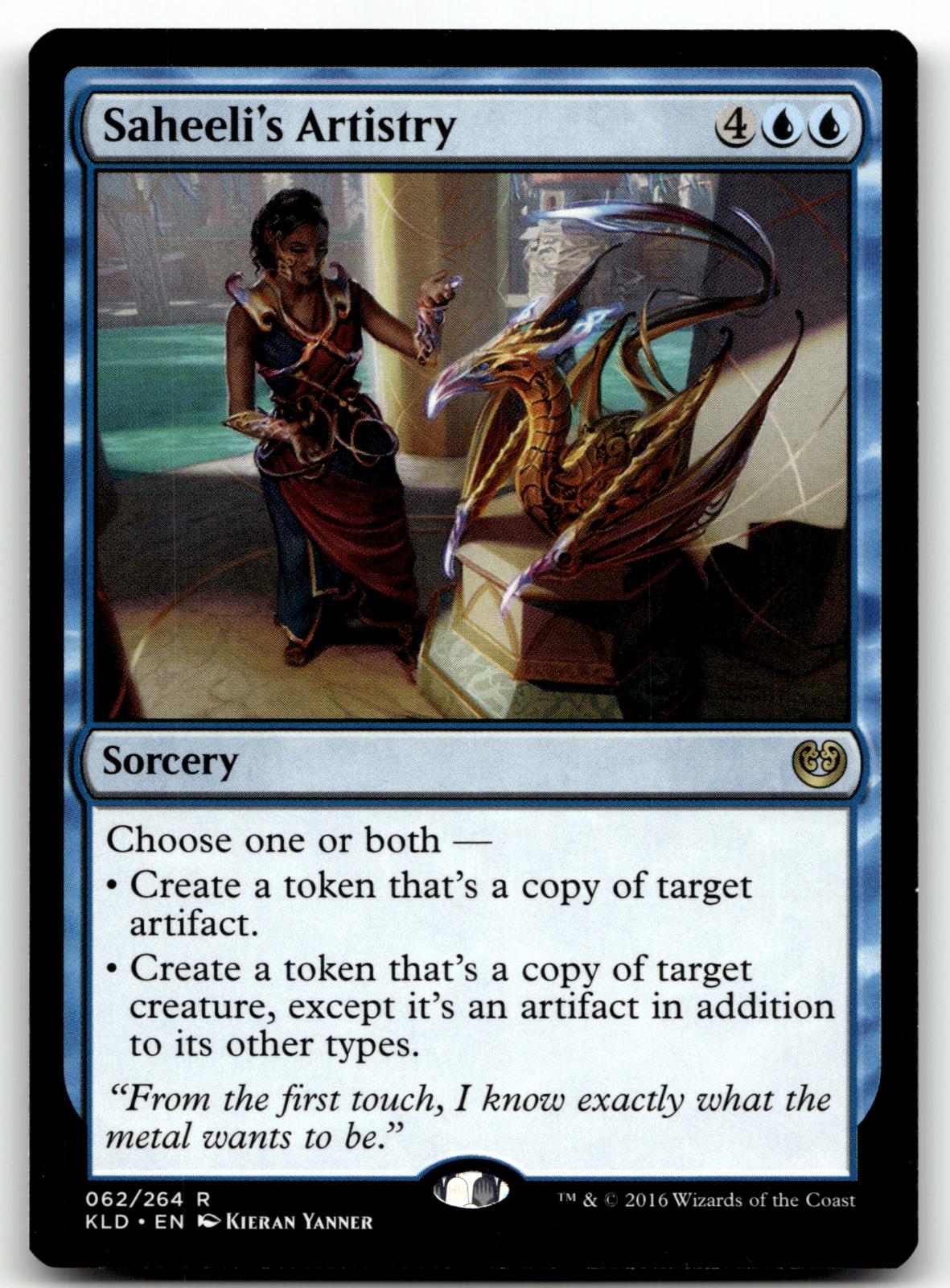 Saheeli's Artistry 62 Rare Kaladesh Magic: The Gathering Near Mint