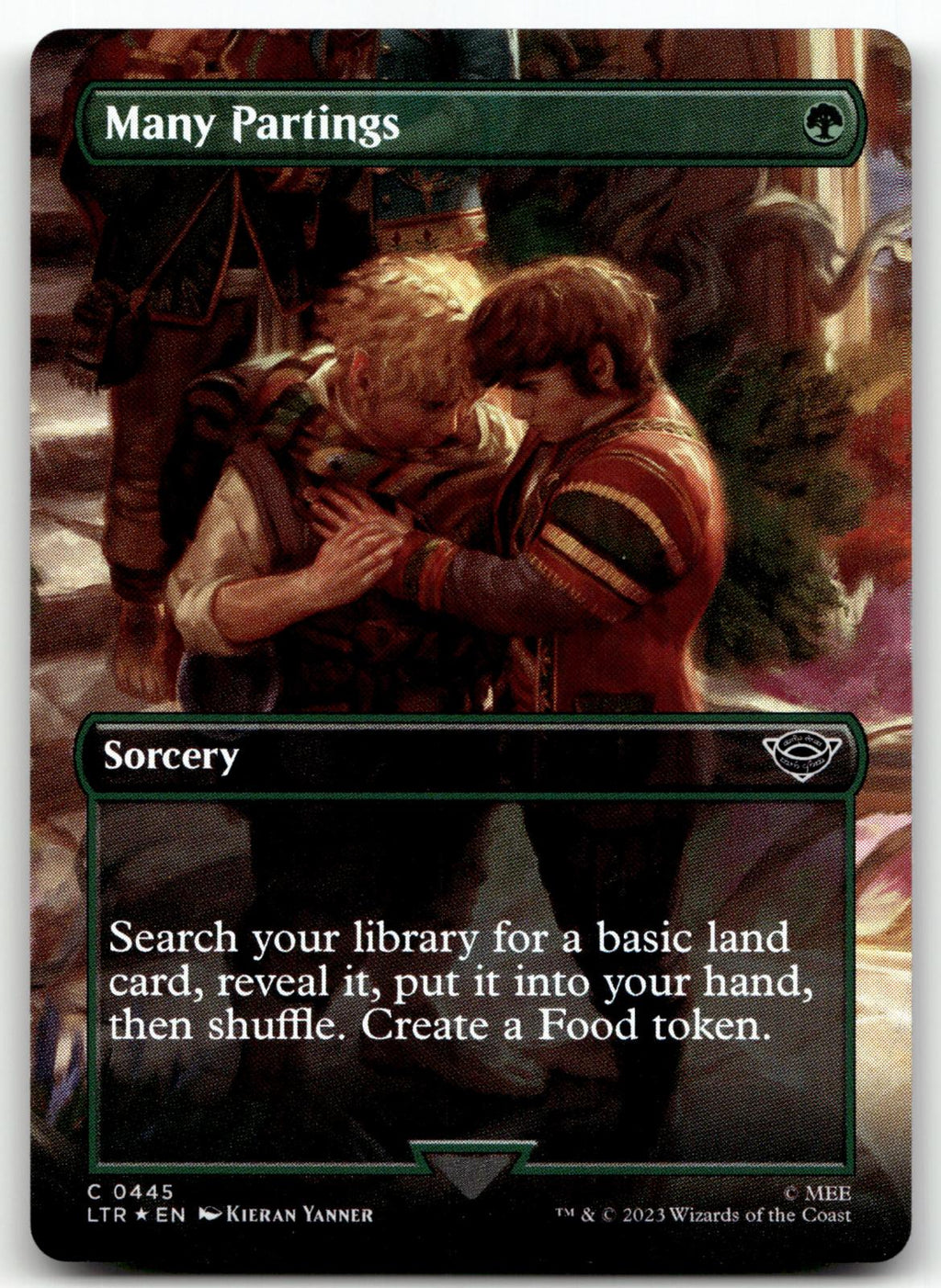 Many Partings (Borderless) 445 Universes Beyond: The Lord of the Rings: Tales of Middle-earth Magic: The Gathering Foil NM