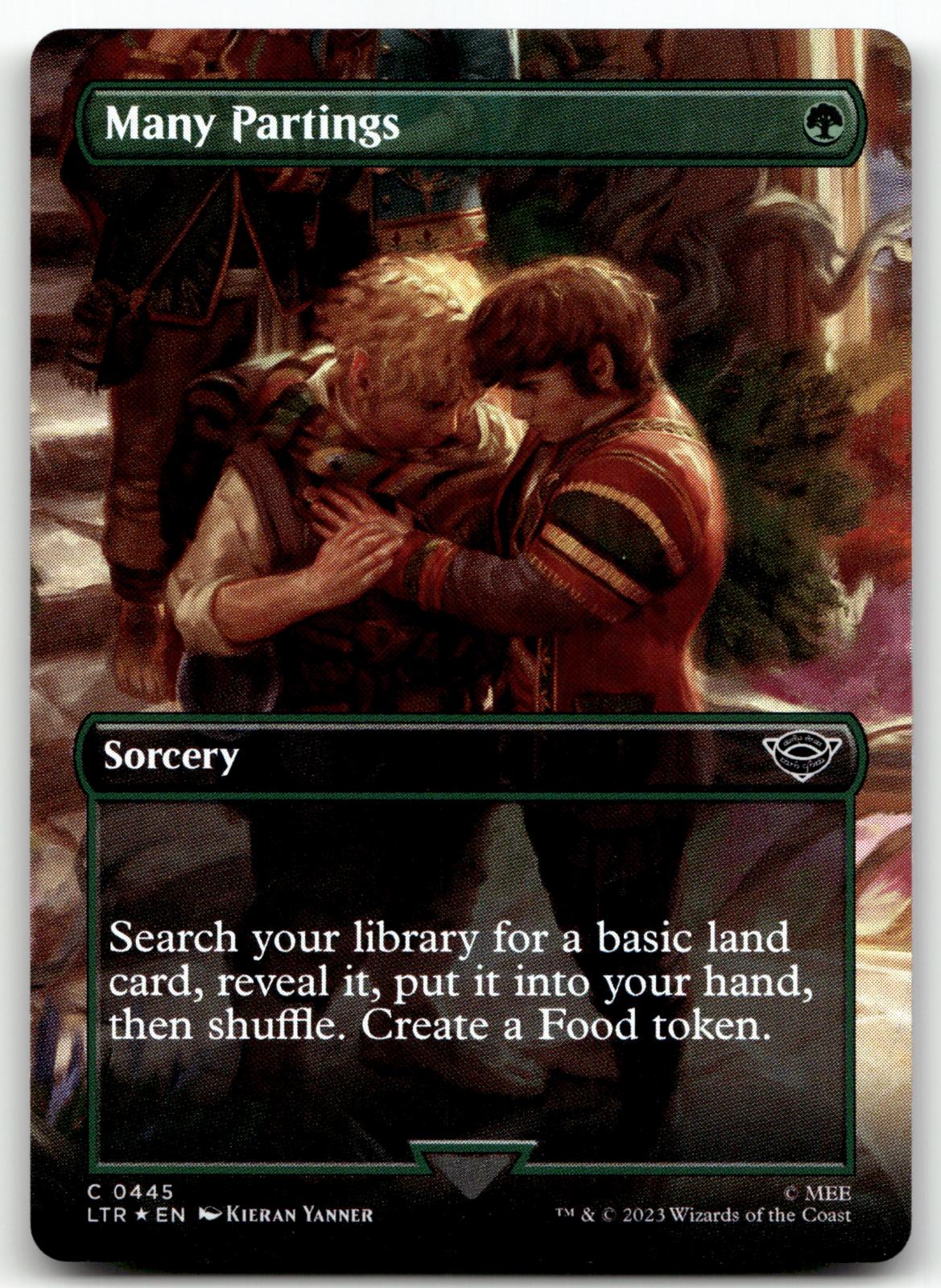 Many Partings (Borderless) 445 Universes Beyond: The Lord of the Rings: Tales of Middle-earth Magic: The Gathering Foil NM