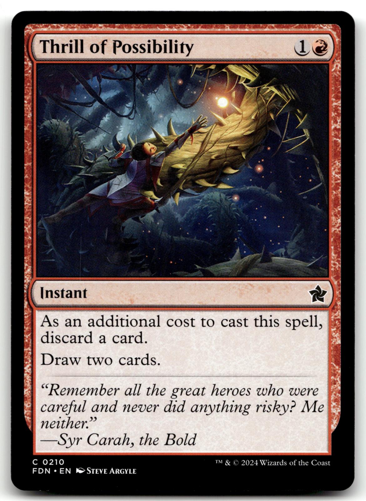 Thrill of Possibility 210 Common Foundations Magic: The Gathering Near Mint