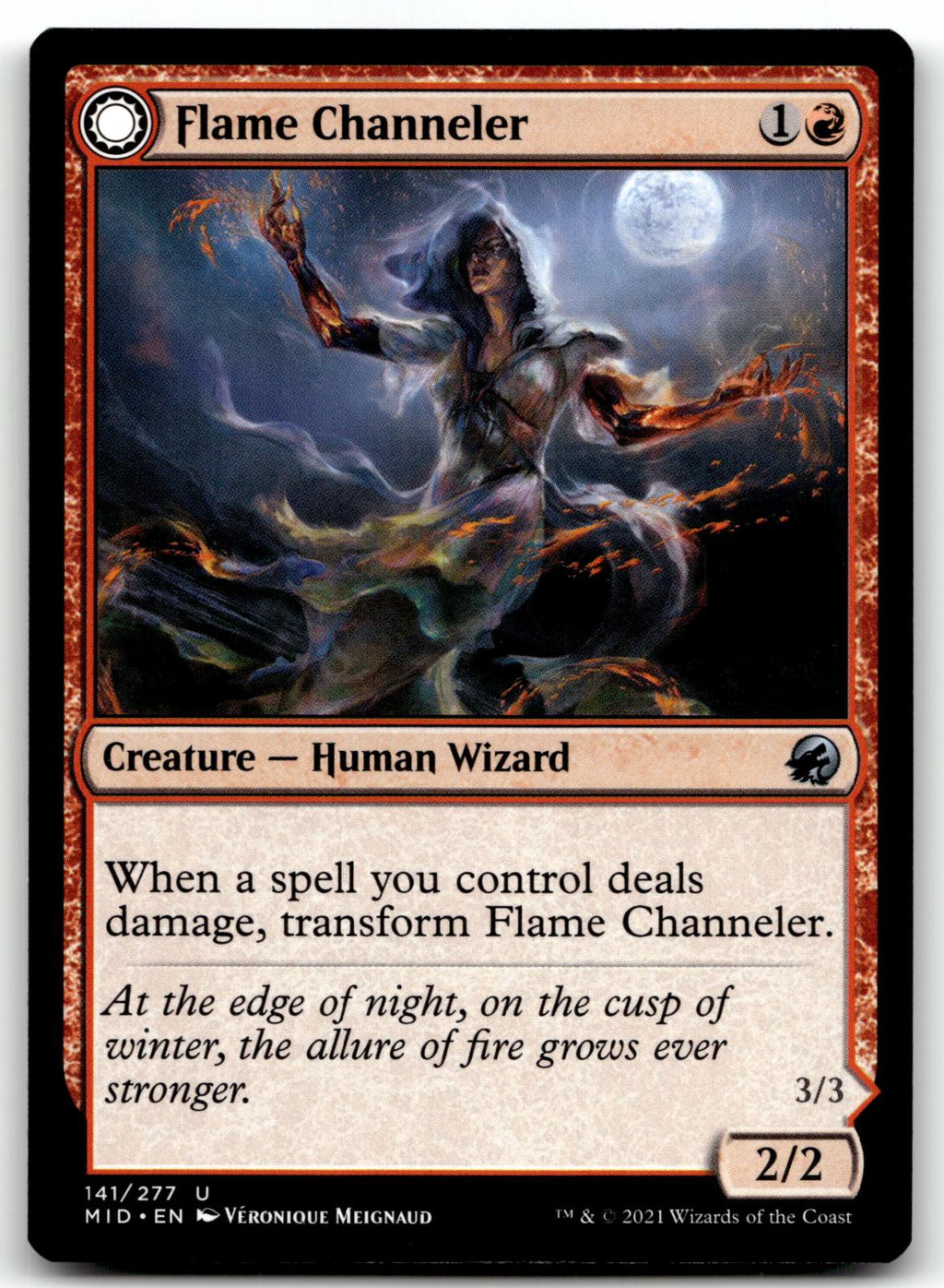 Flame Channeler 141 Uncommon Innistrad: Midnight Hunt Magic: The Gathering NM