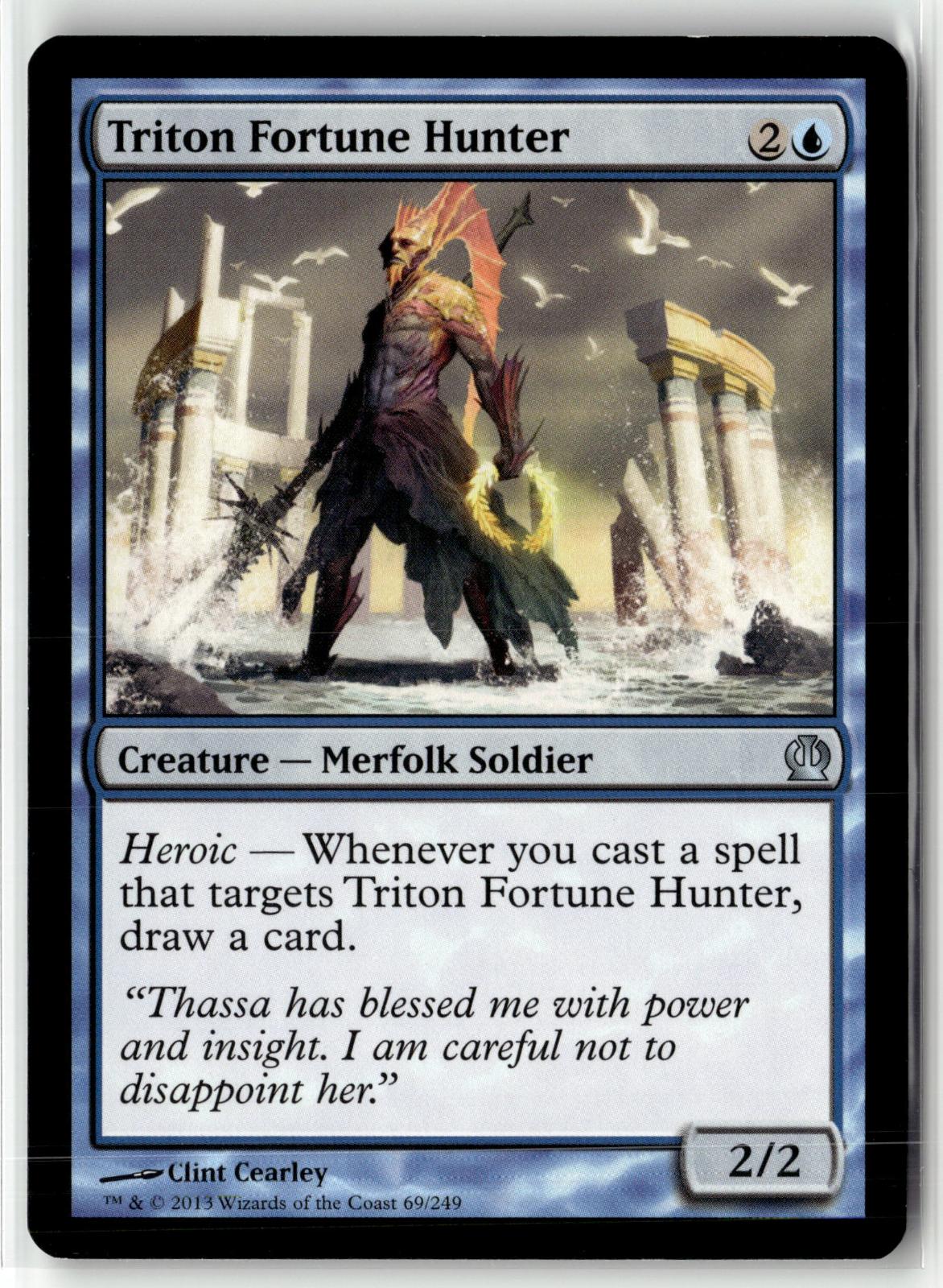 Triton Fortune Hunter 69 Uncommon Theros Magic: The Gathering Near Mint