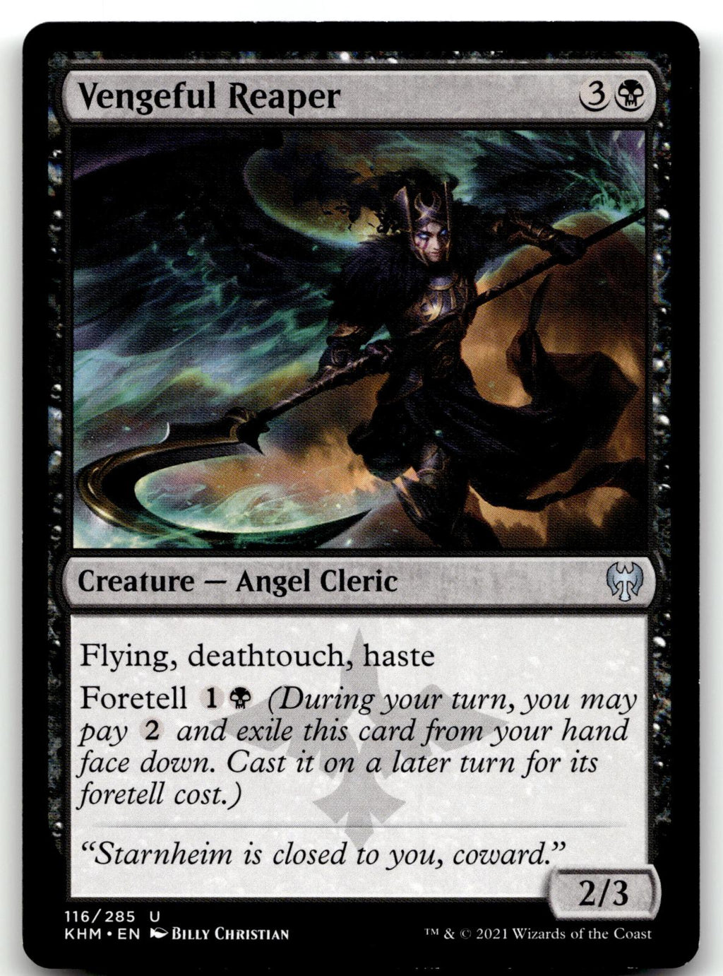 Vengeful Reaper 116 Uncommon Kaldheim Magic: The Gathering Near Mint