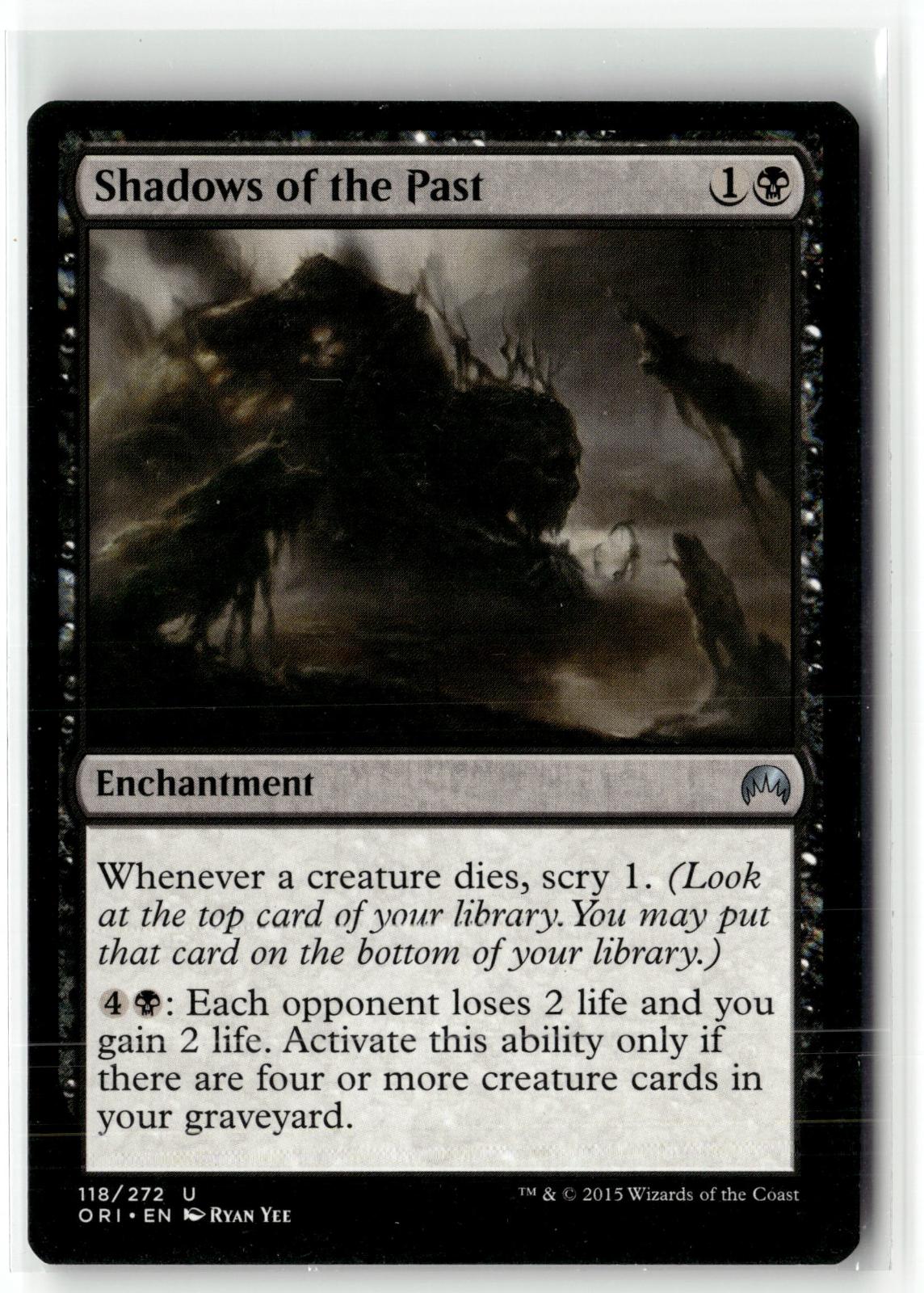 Shadows of the Past 118 Uncommon Magic Origins Magic: The Gathering Near Mint