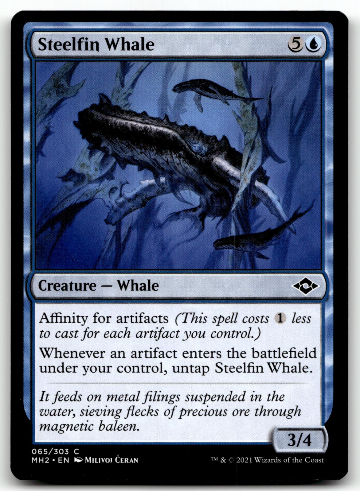 Steelfin Whale 65 Common Modern Horizons 2 Magic: The Gathering Near Mint