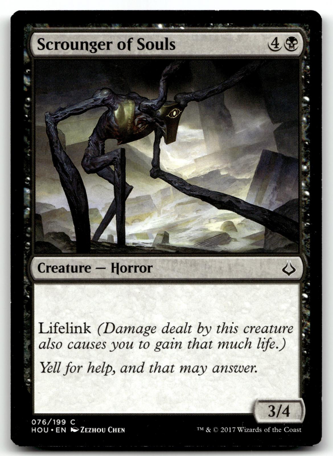 Scrounger of Souls 76 Common Hour of Devastation Magic: The Gathering Near Mint