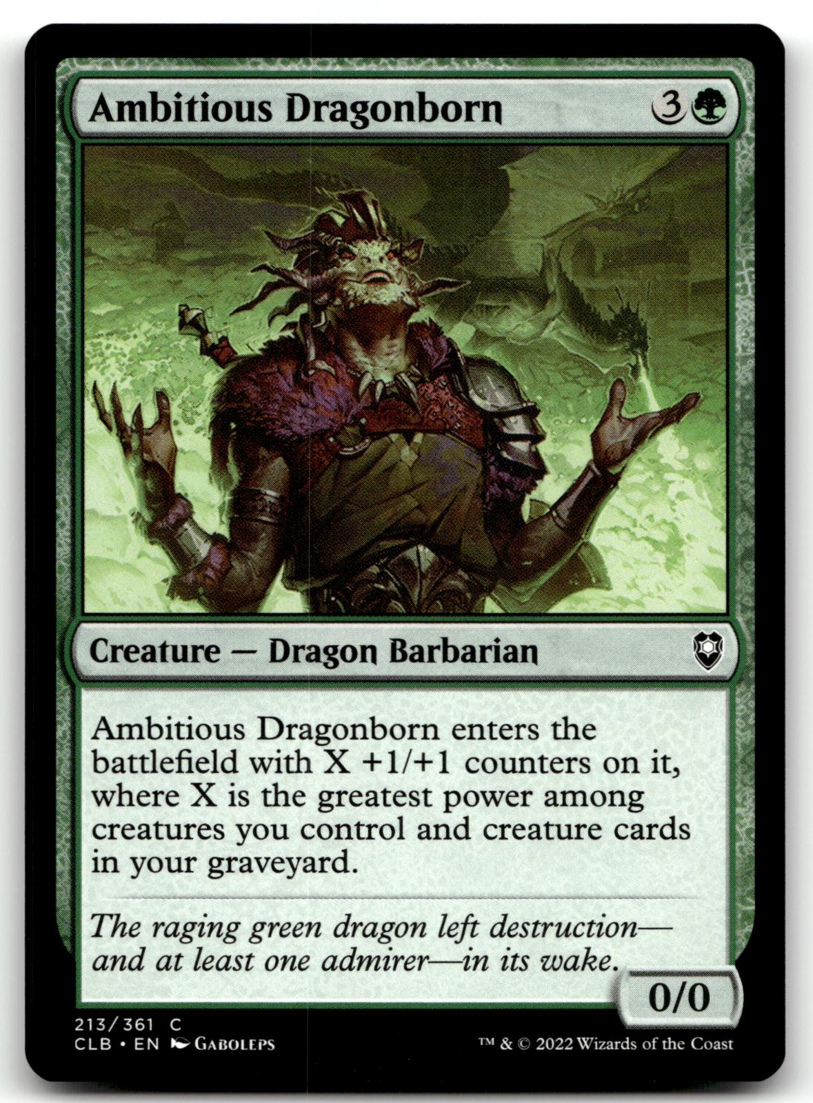 Ambitious Dragonborn 213 Commander Legends: Battle for Baldur's Gate Magic: 