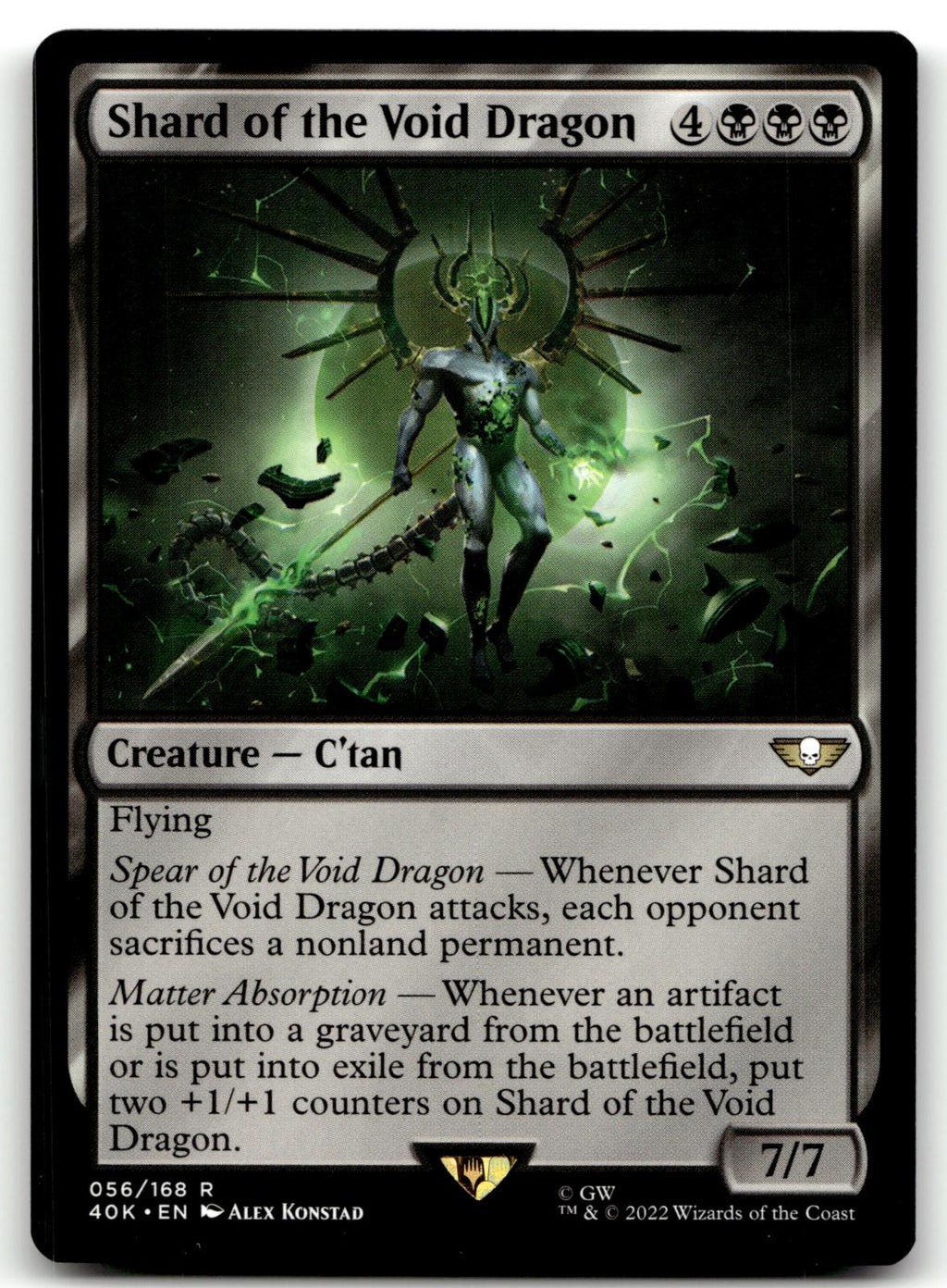 Shard of the Void Dragon 56 Universes Beyond: Warhammer 40,000 Magic: The Gathering NM