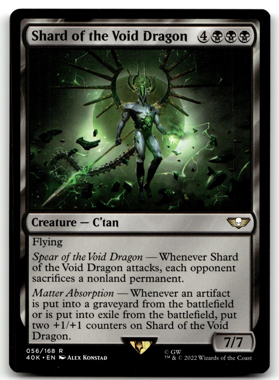Shard of the Void Dragon 56 Universes Beyond: Warhammer 40,000 Magic: The Gathering NM