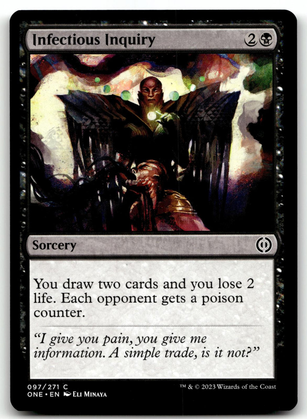 Infectious Inquiry 97 Common Phyrexia: All Will Be One Magic: The Gathering NM
