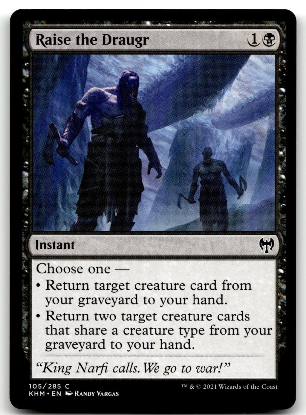 Raise the Draugr 105 Common Kaldheim Magic: The Gathering Near Mint