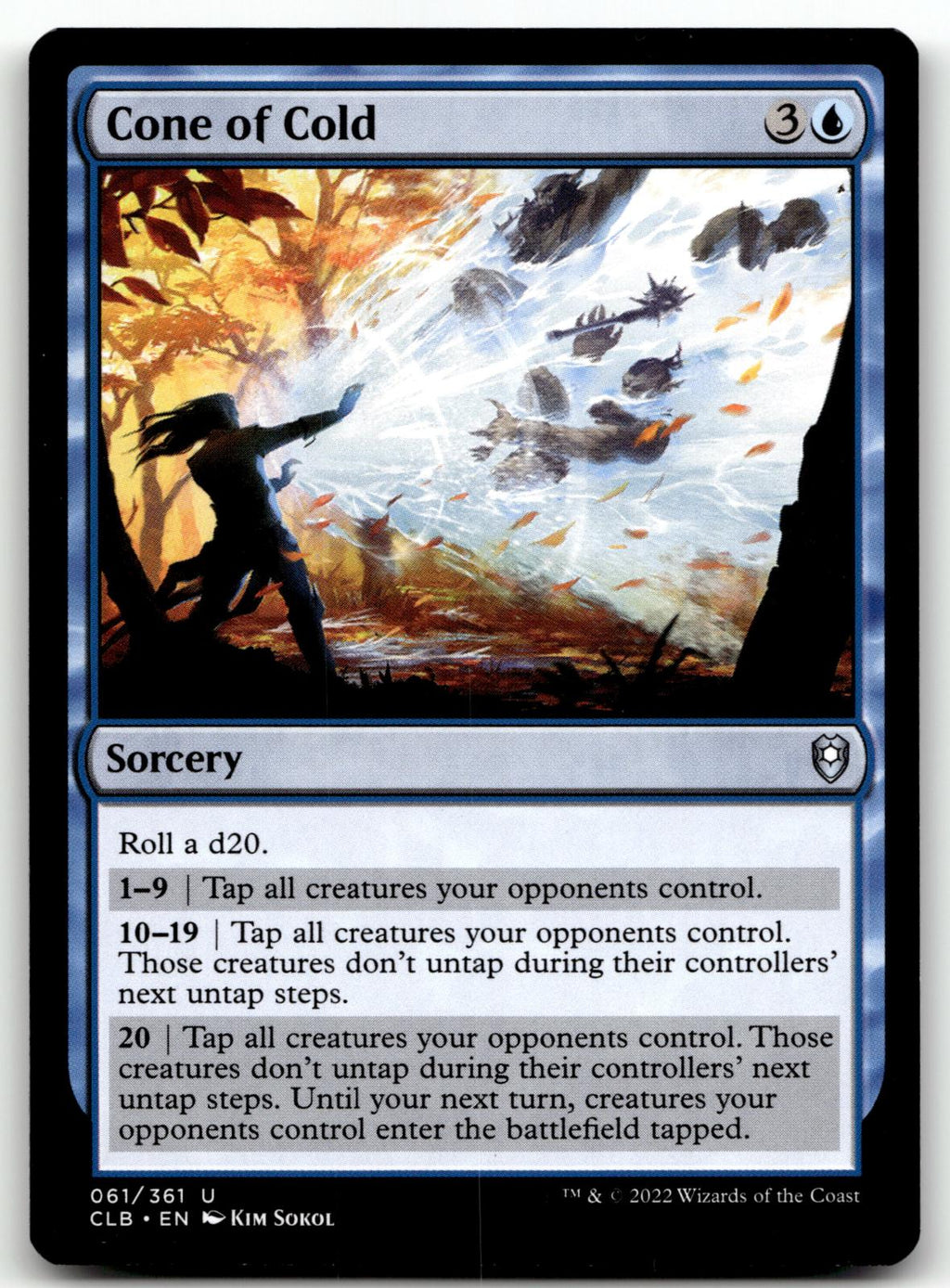 Cone of Cold 61 Commander Legends: Battle for Baldur's Gate Magic: The Gathering NM