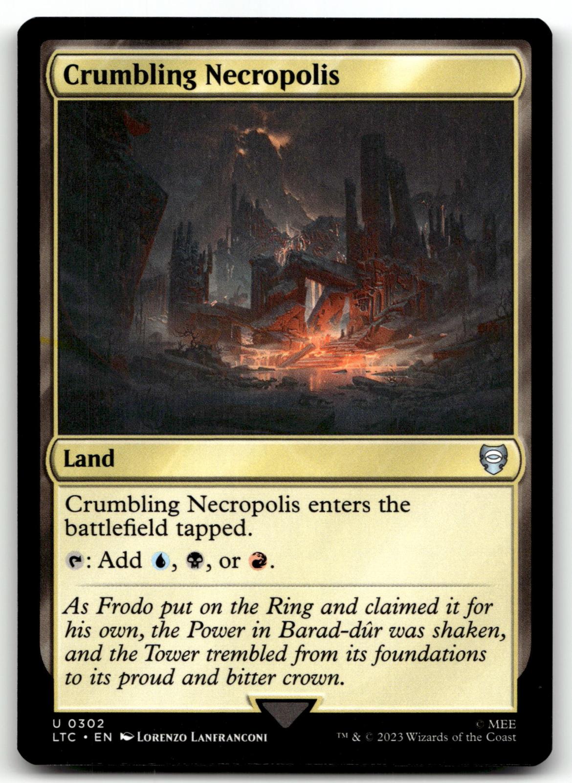 Crumbling Necropolis 302 Commander: The Lord of the Rings: Tales of Middle-earth